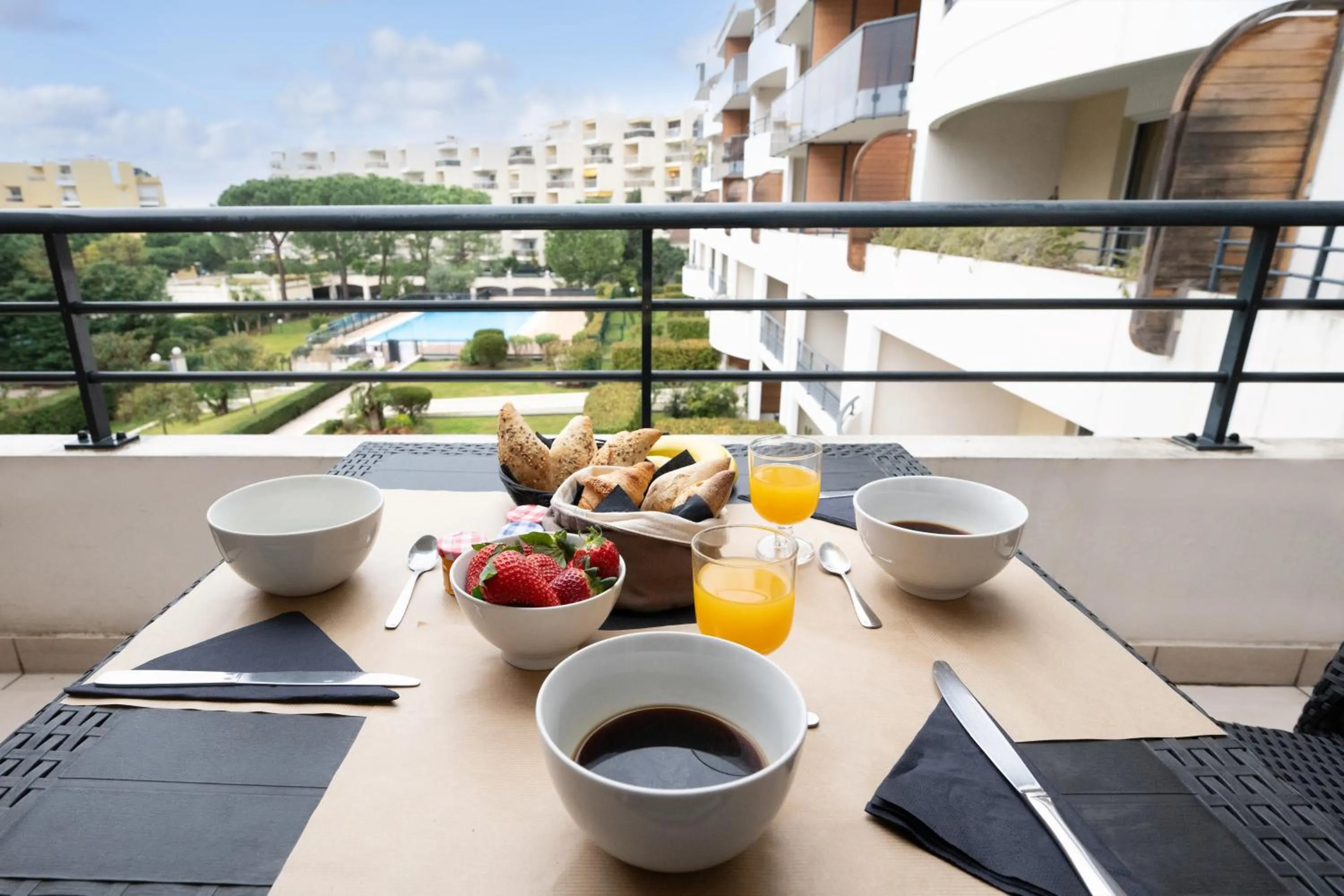 Balcony/Terrace in Nemea Appart Hotel Le Lido Cagnes sur Mer