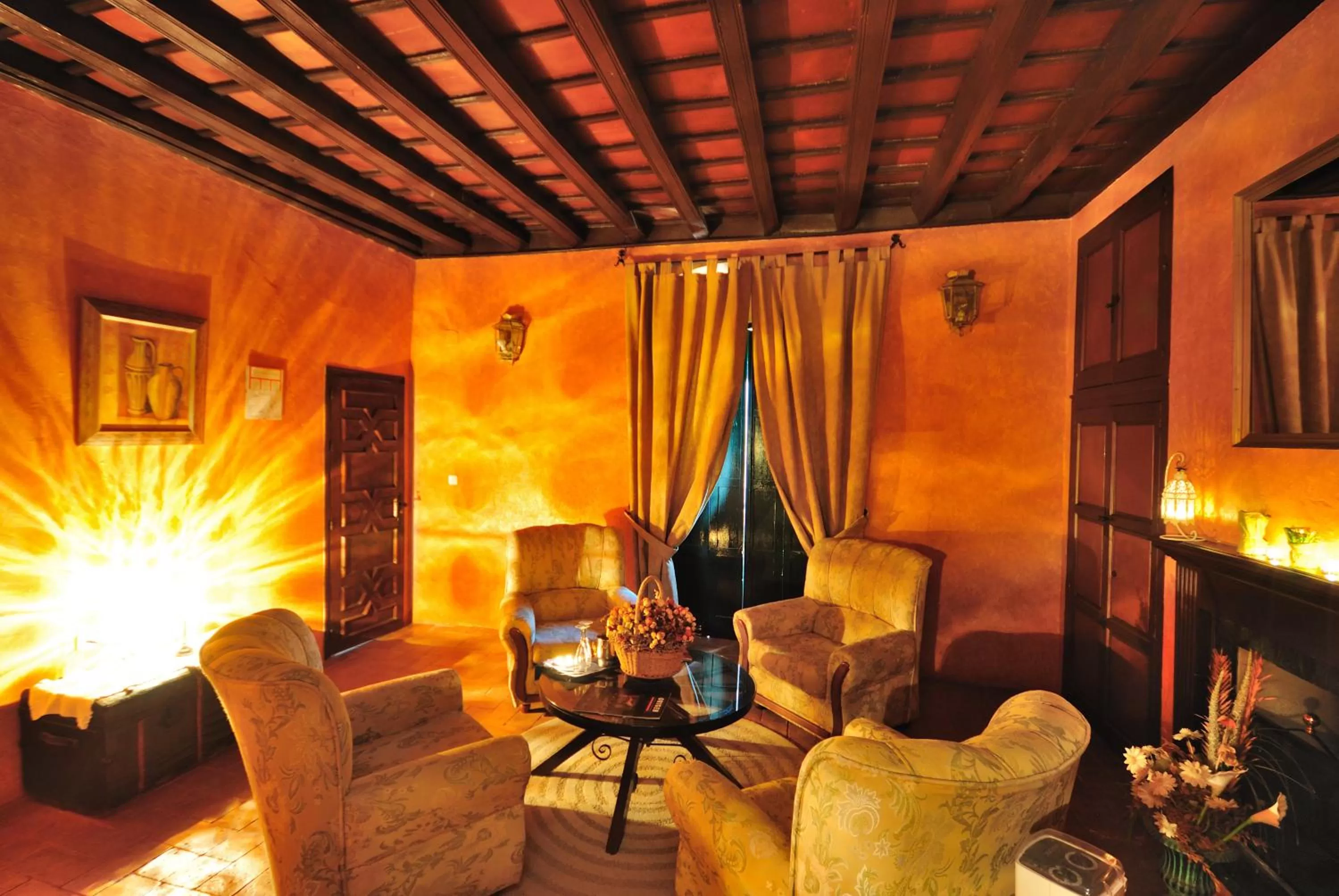 Seating area in Hacienda El Santiscal