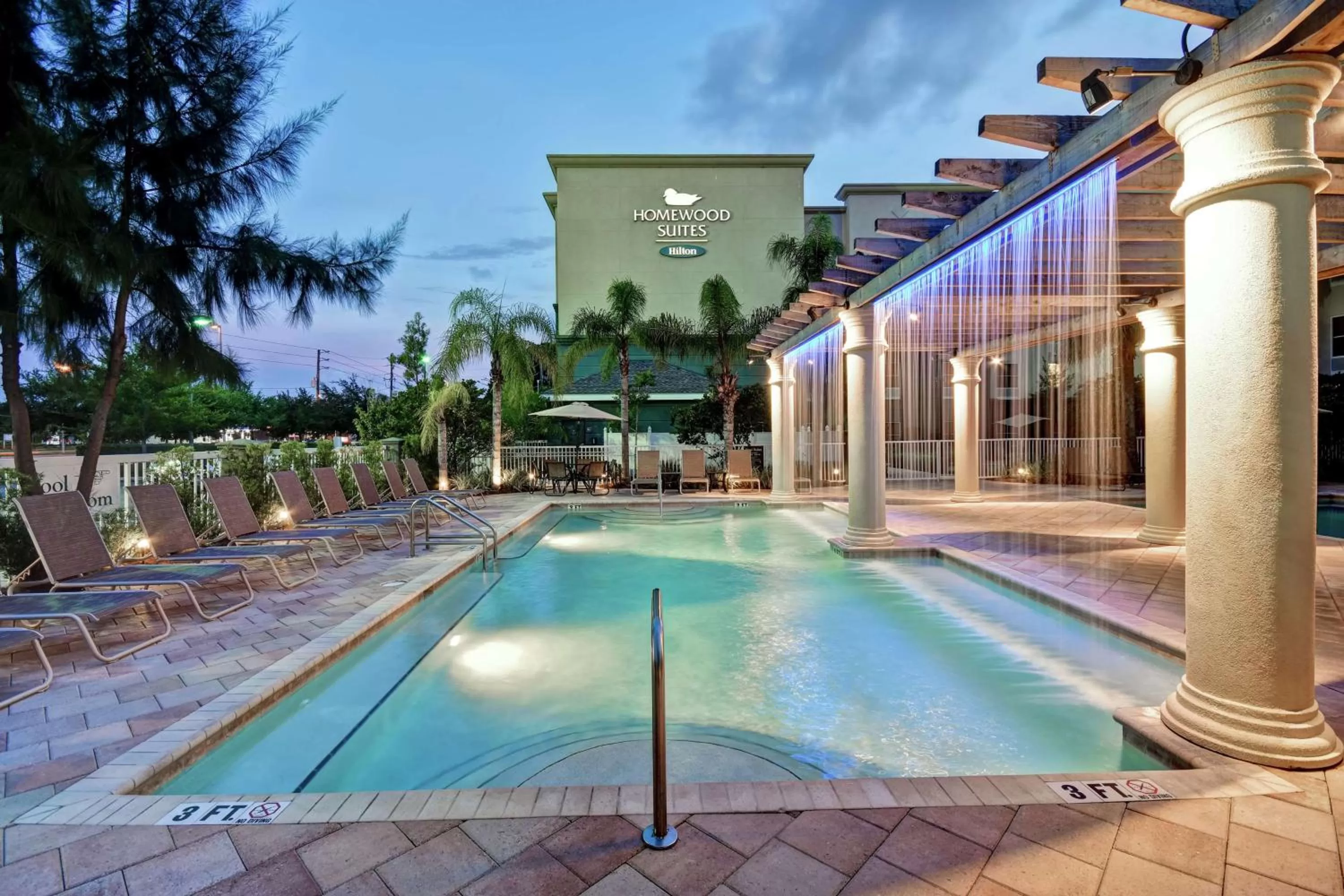 Pool view in Homewood Suites by Hilton Tampa-Port Richey