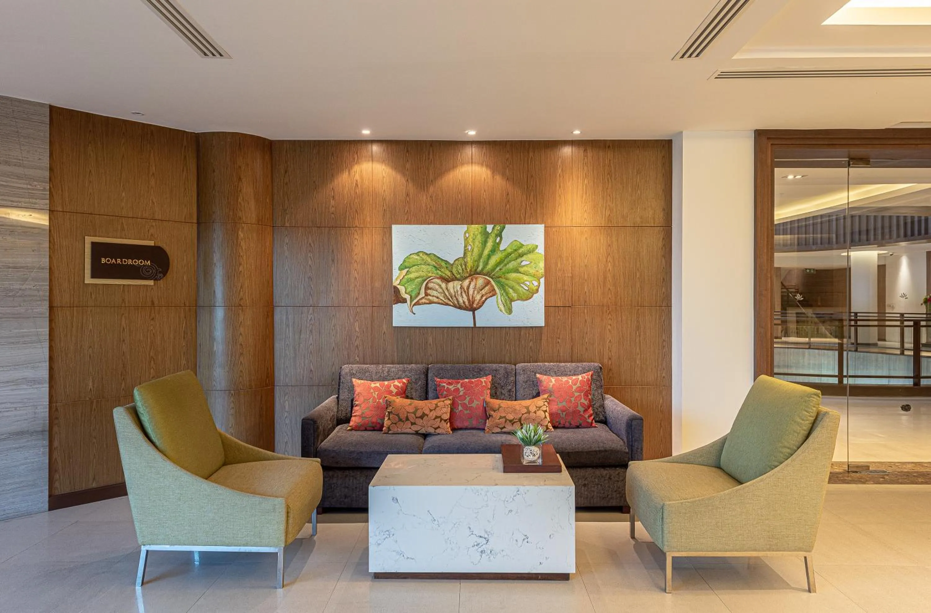 Seating area in Summit Windmill Golf Suite Hotel at Suvarnabhumi