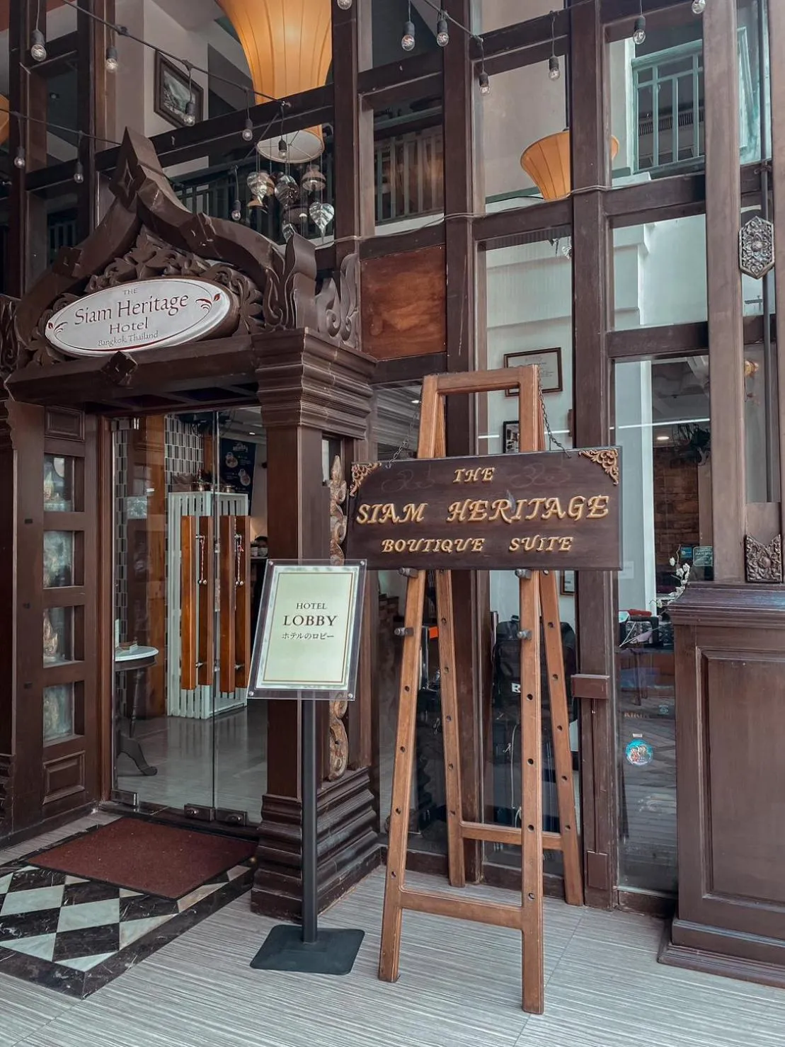 Inner courtyard view in The Siam Heritage Hotel