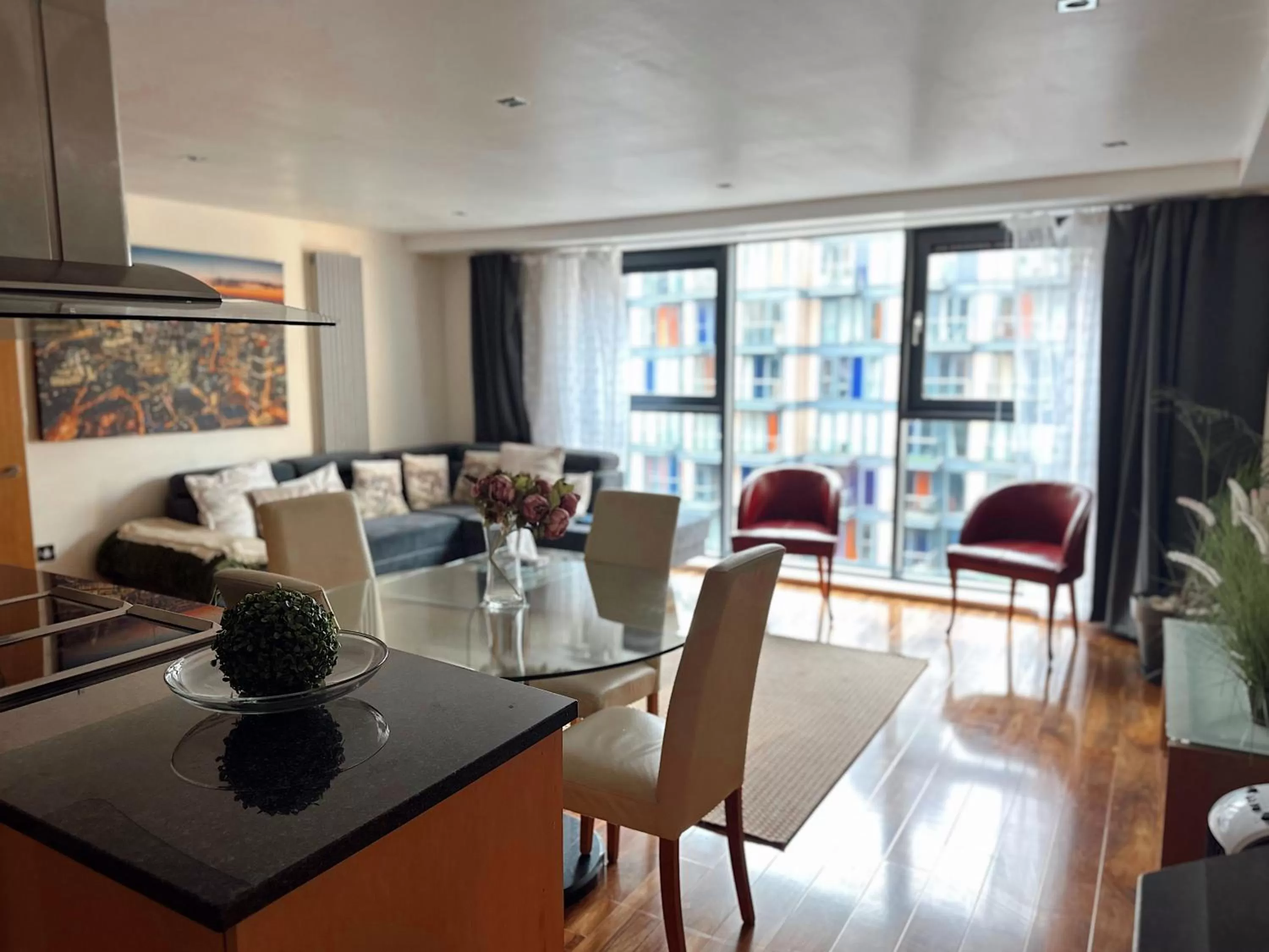 Living room in Canary Wharf - Luxury Apartments