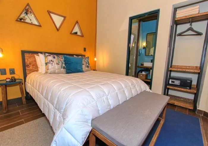 Bed in Antigua Trece Hotel Fusión & SPA