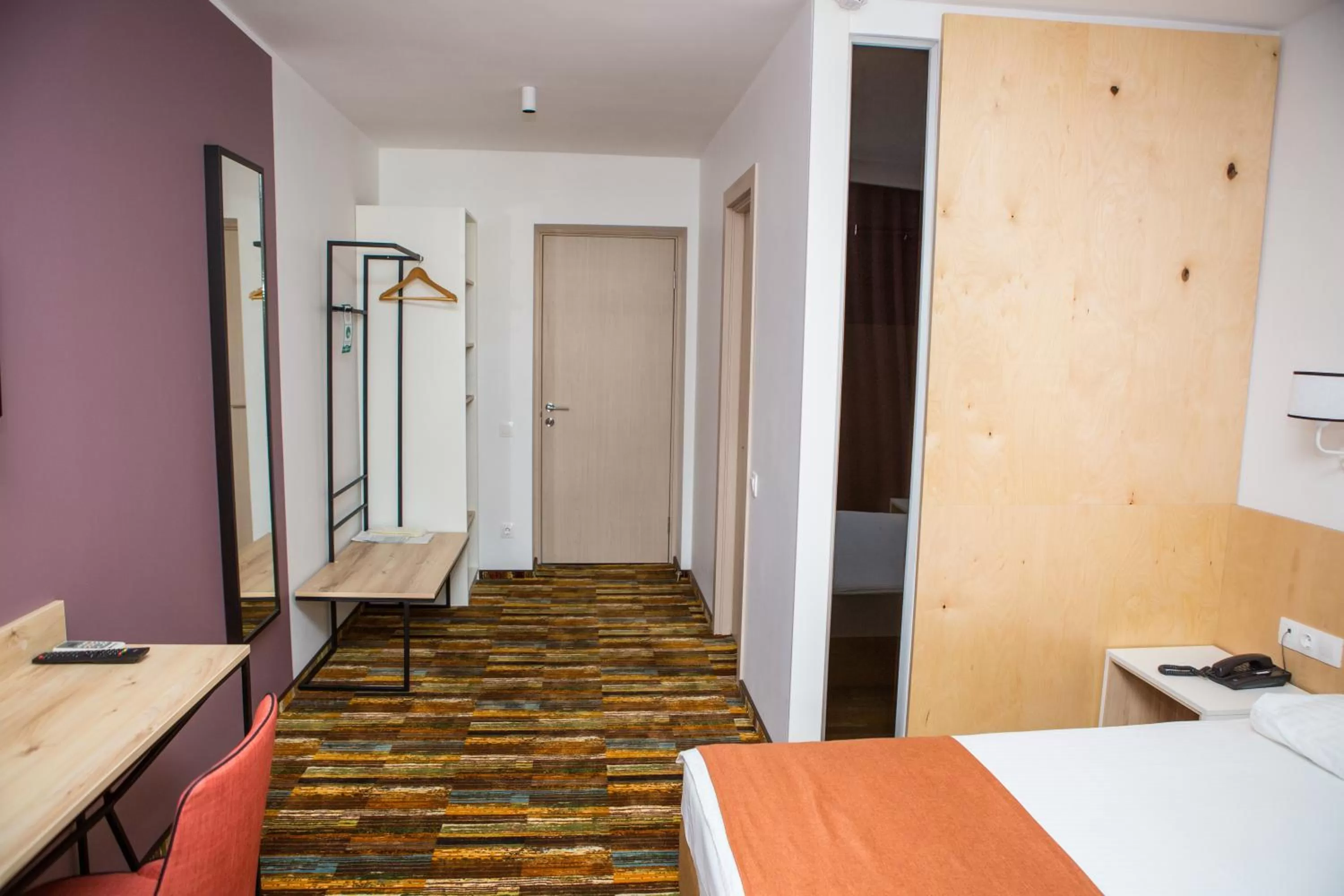 Bed in Ukraina Hotel