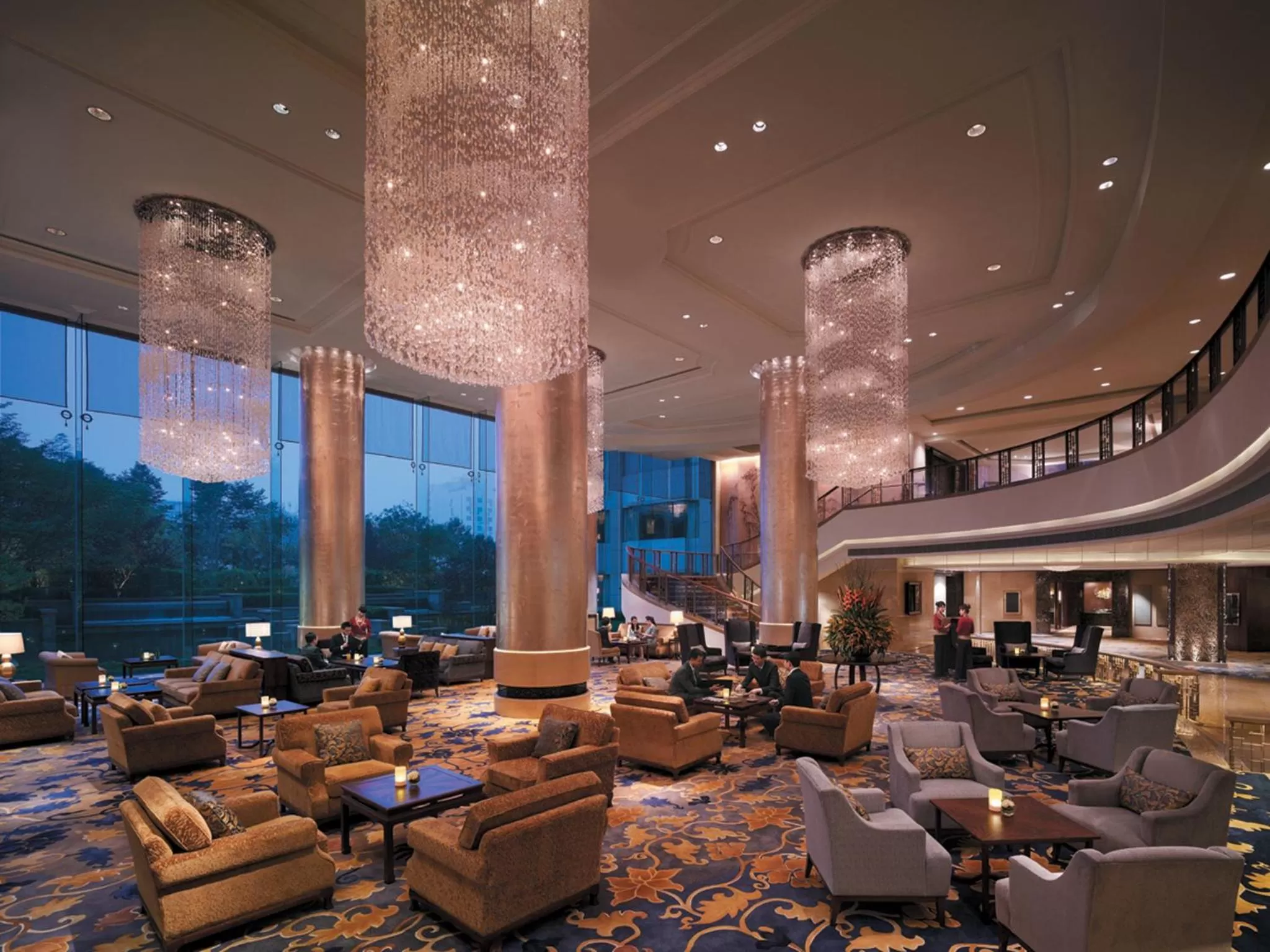 Lobby or reception in Shangri-La Qingdao