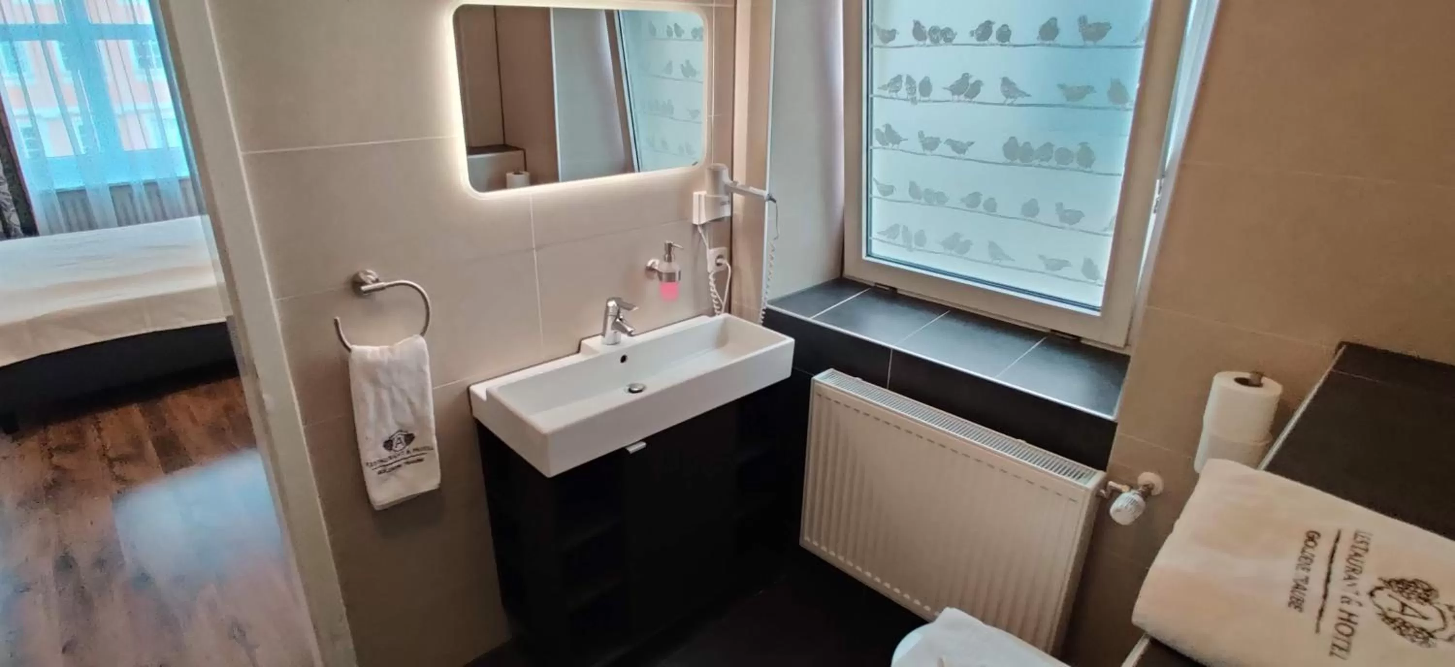 Bathroom in Hotel Goldene Traube