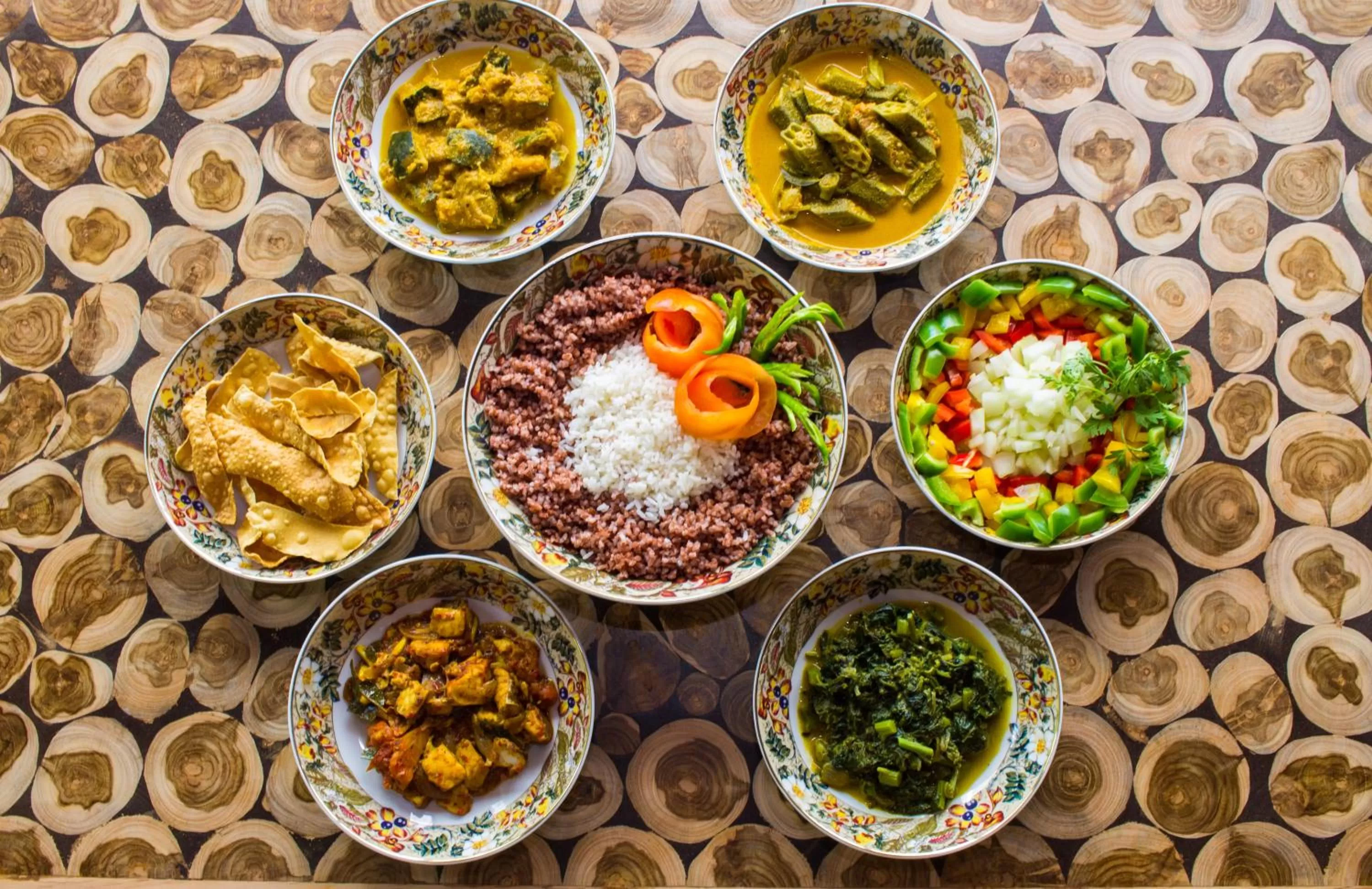 Asian breakfast in Hotel 4 U Saliya Garden