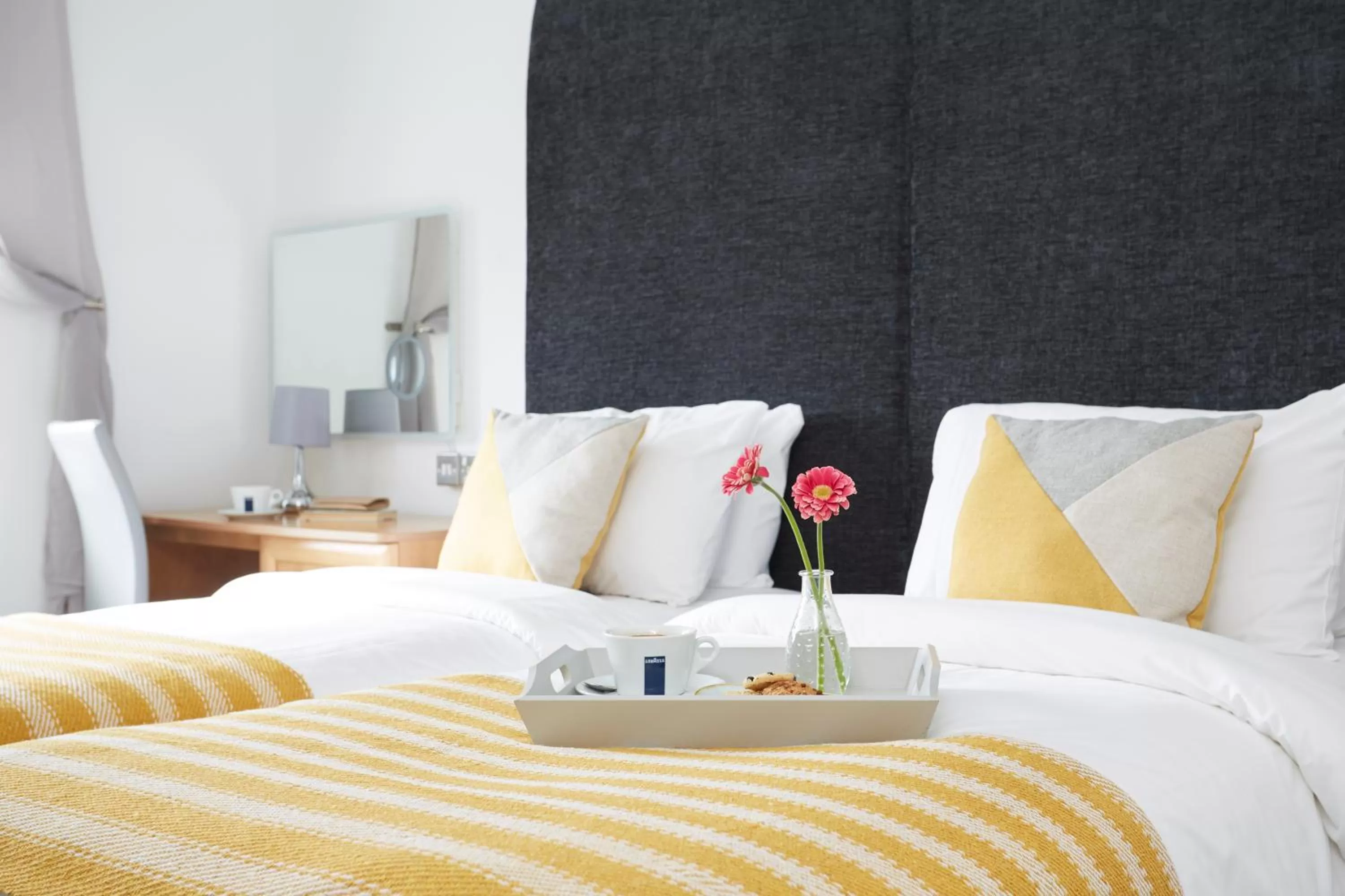 Bed in Luccombe Hall Hotel