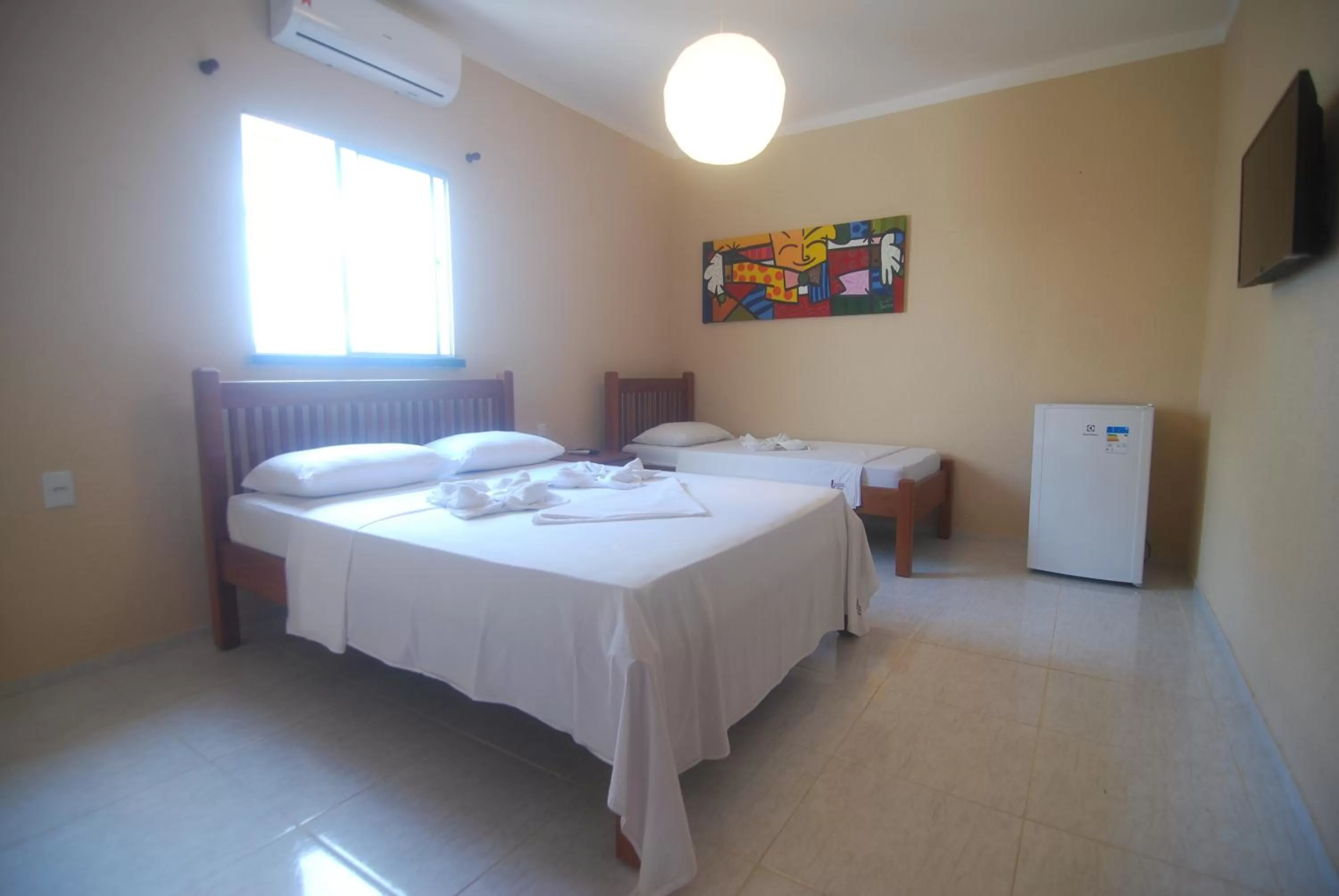 TV and multimedia, Bed in Refúgio Pousada Fortaleza