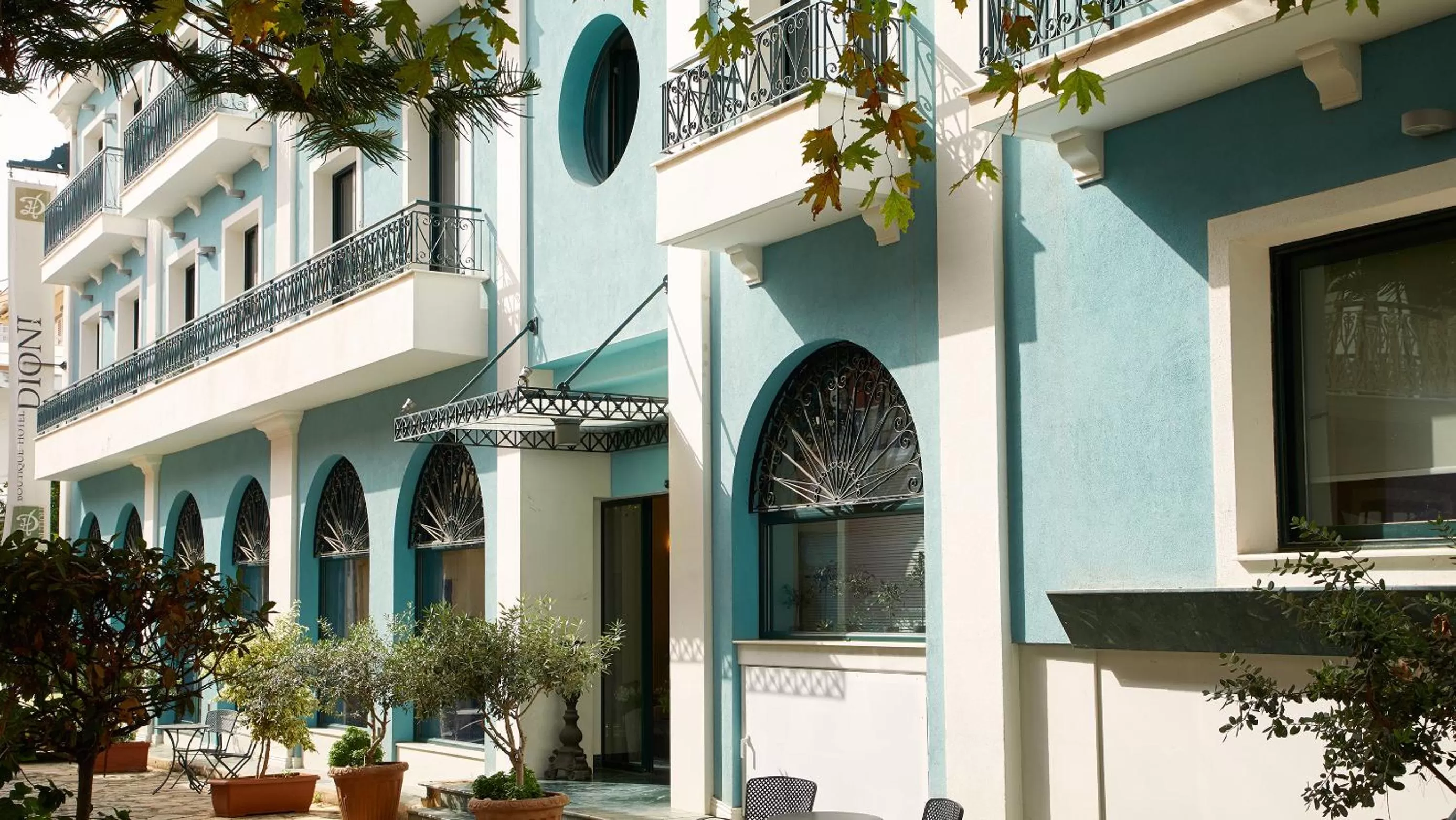 Facade/entrance in Dioni Boutique Hotel