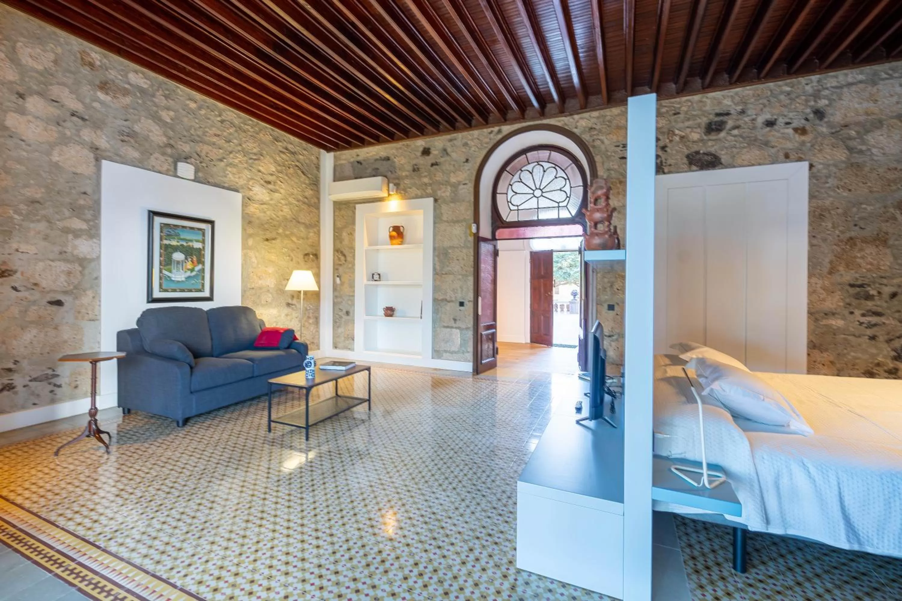 Living room in Albor Suites