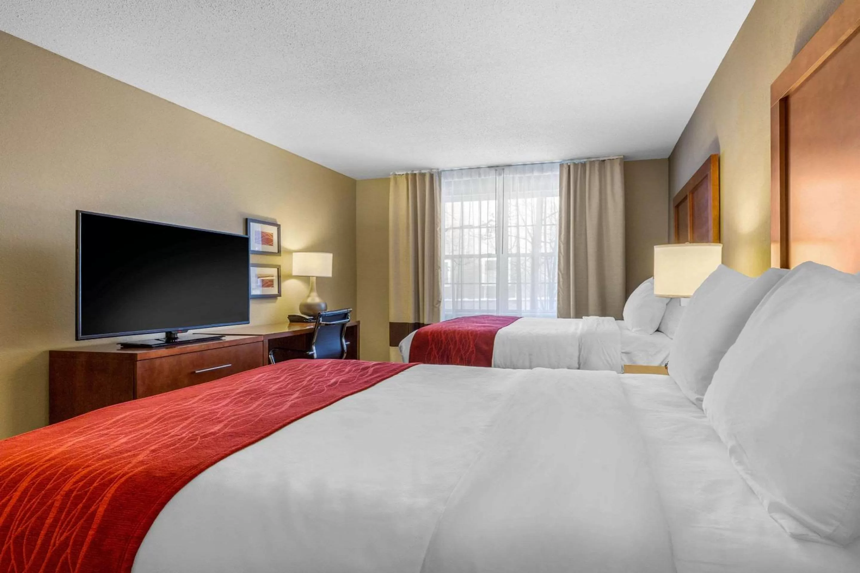Standard Double Room with Two Double Beds - Non-Smoking in Comfort Inn & Suites