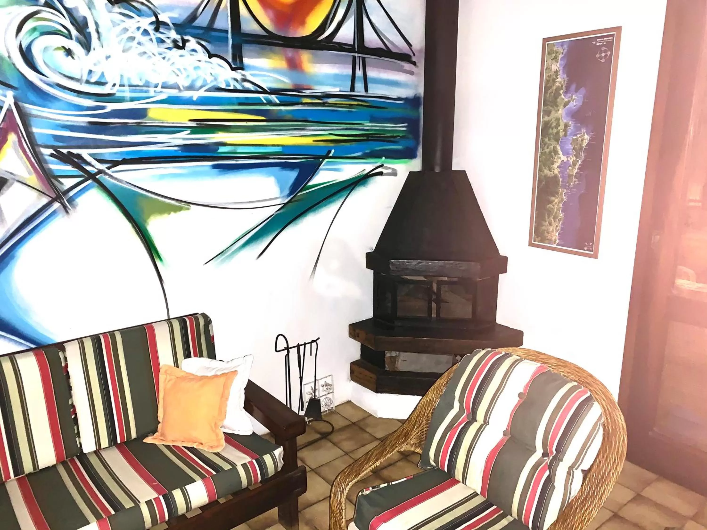 Seating Area in Beach House Floripa