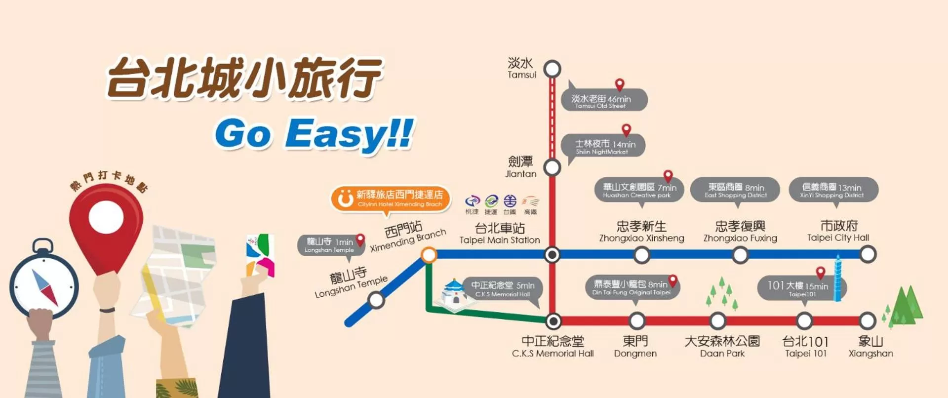 Location in CityInn Hotel Plus - Ximending Branch