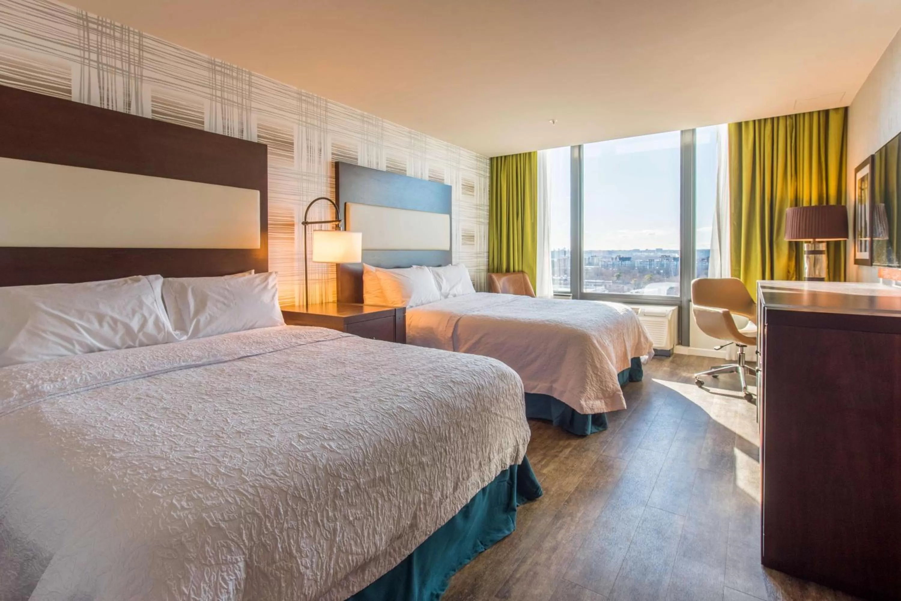 Bed in Hampton Inn & Suites Washington, D.C. - Navy Yard