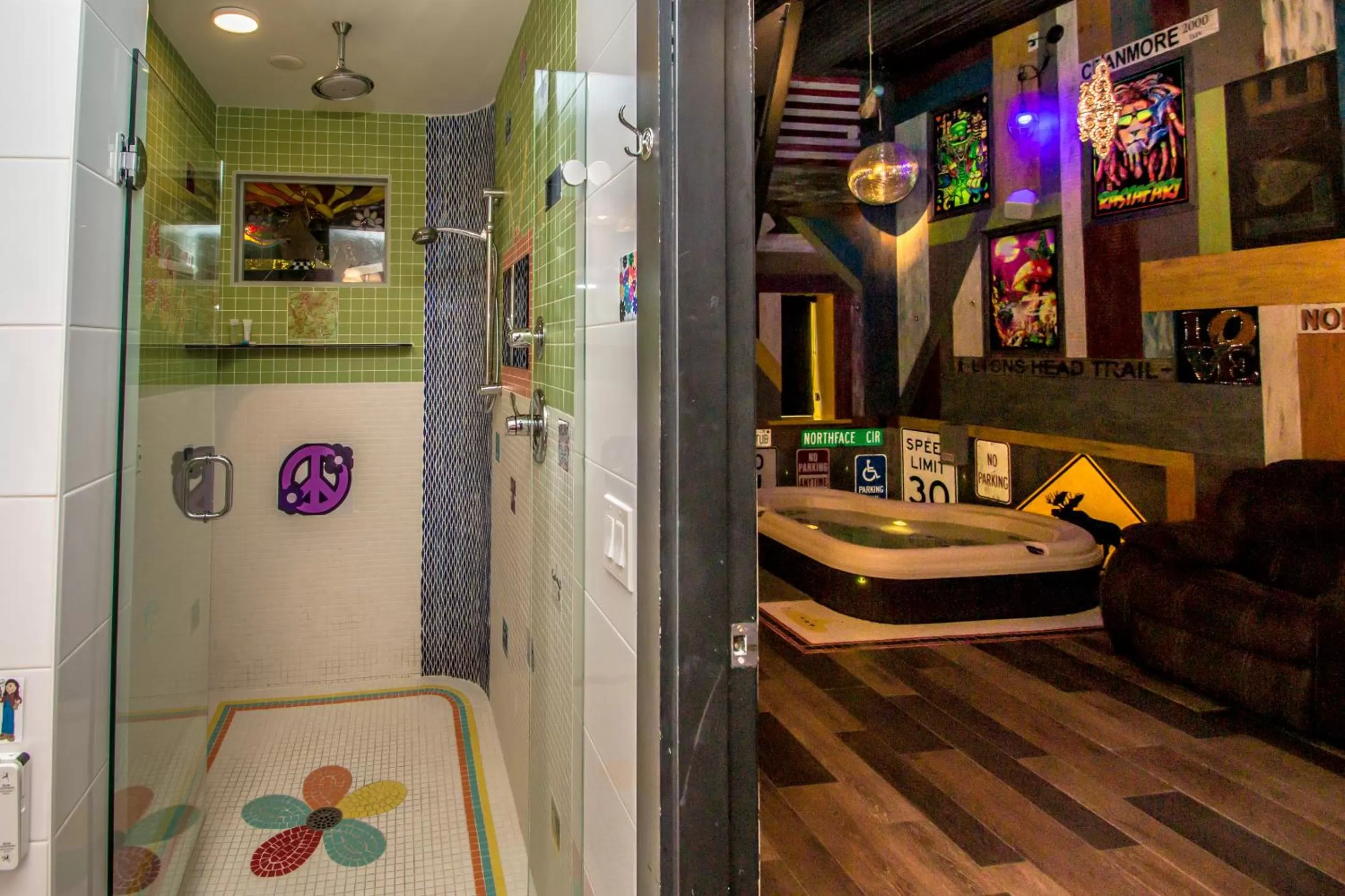 Shower in Adventure Suites