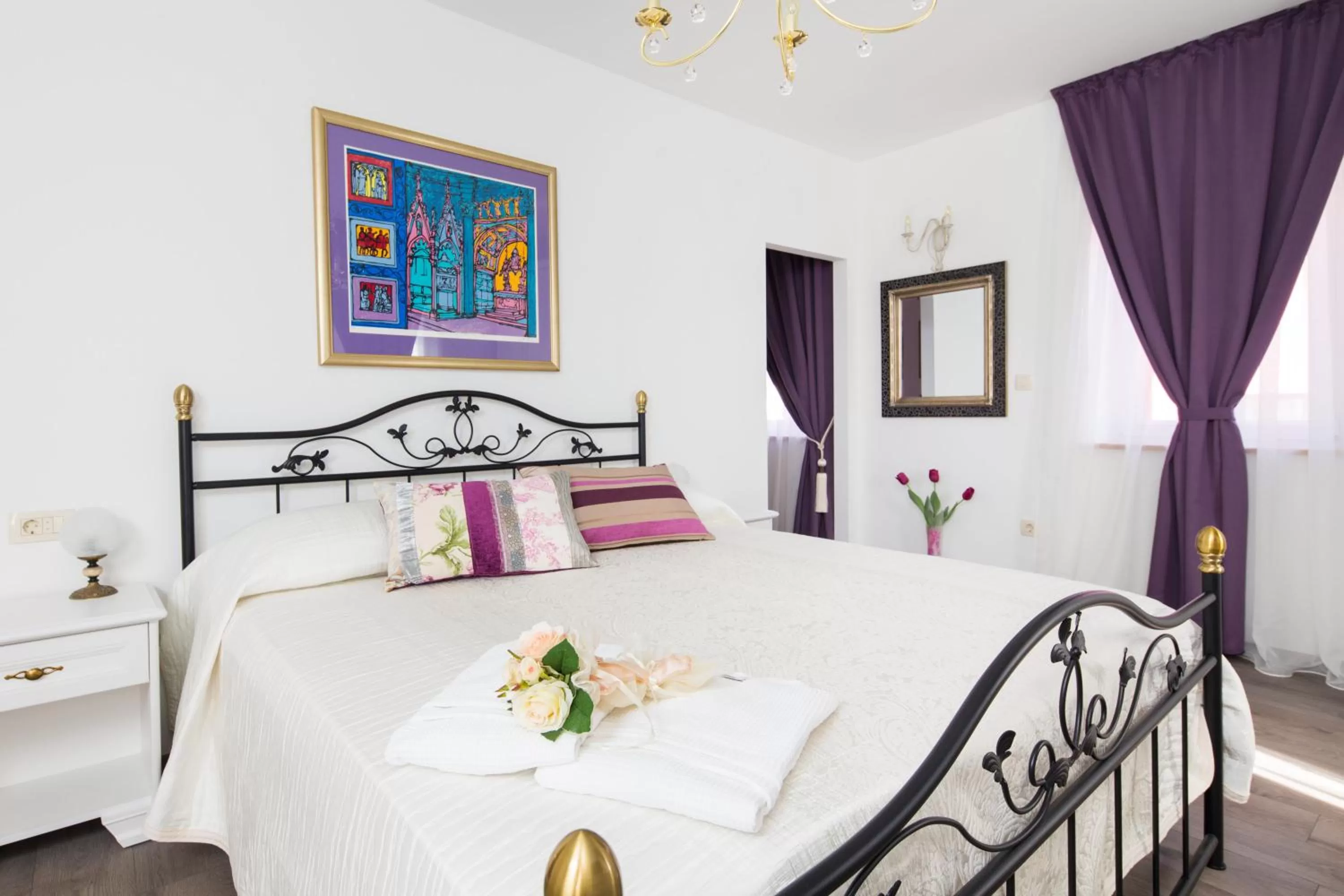 Toilet, Bed in Romantic Luxury Rooms