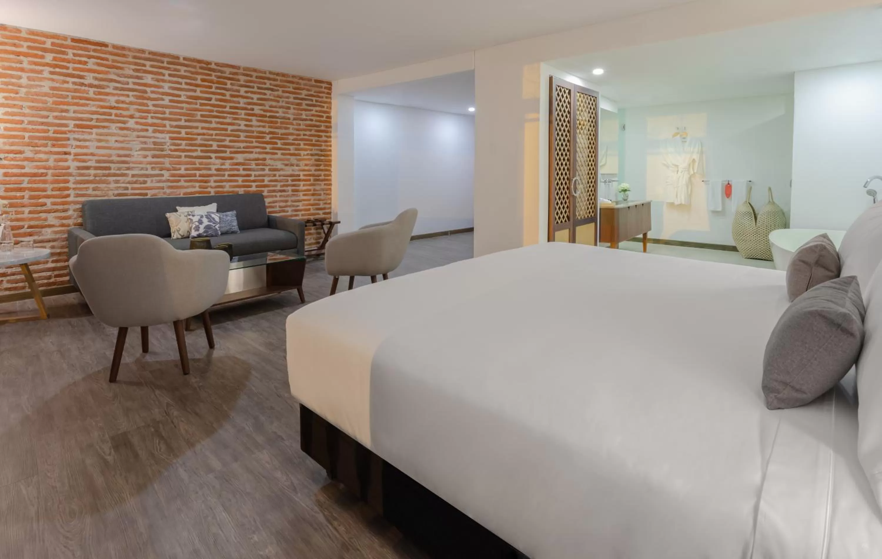 Photo of the whole room, Bed in Hotel Santa Catalina By OxoHotel