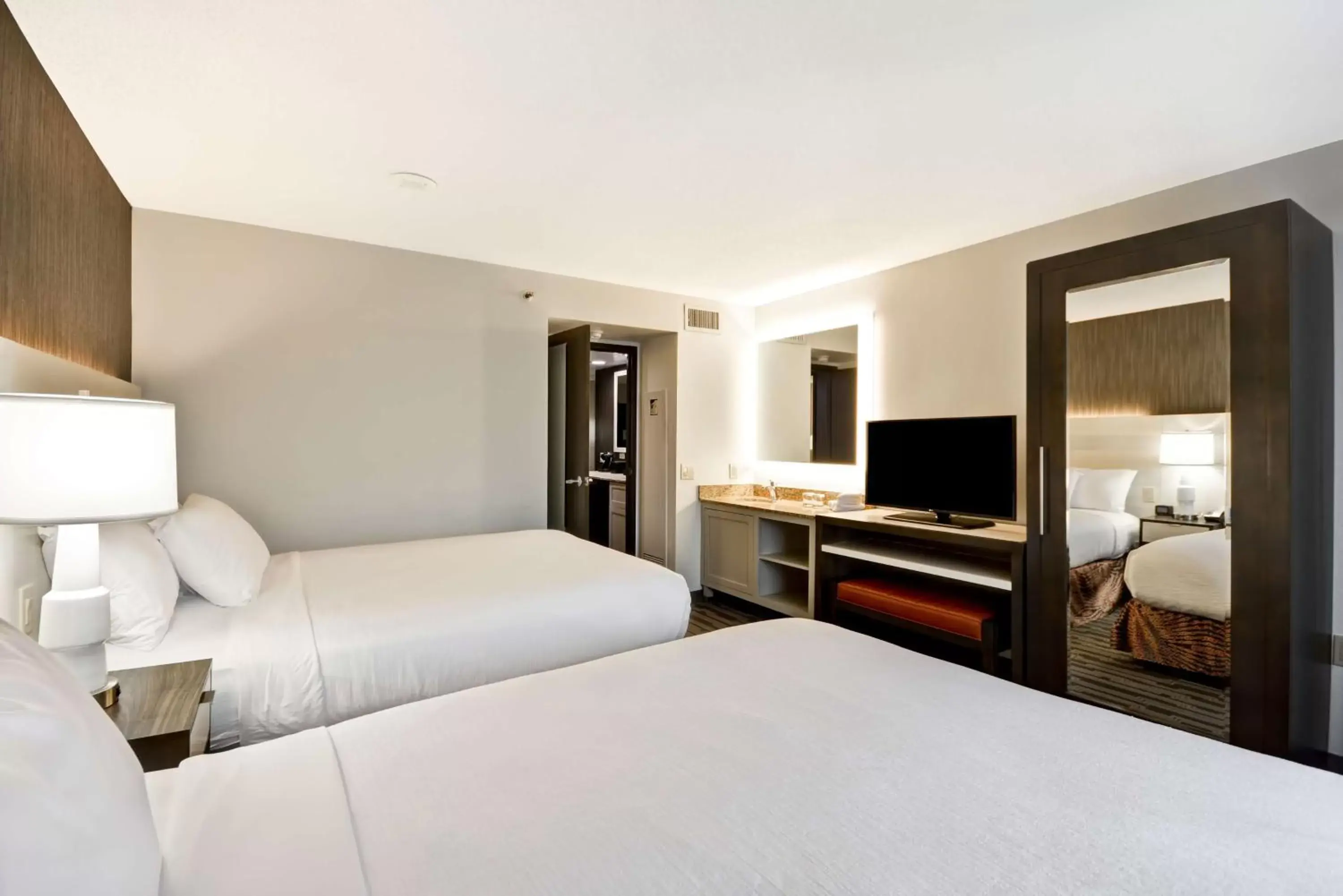 One-Bedroom Suite with Two Queen Beds - Hearing Access/Non-Smoking in Embassy Suites Charlotte One-Bedroom Suite with Two Queen Beds - Hearing Access/Non-Smoking in Embassy Suites Charlotte