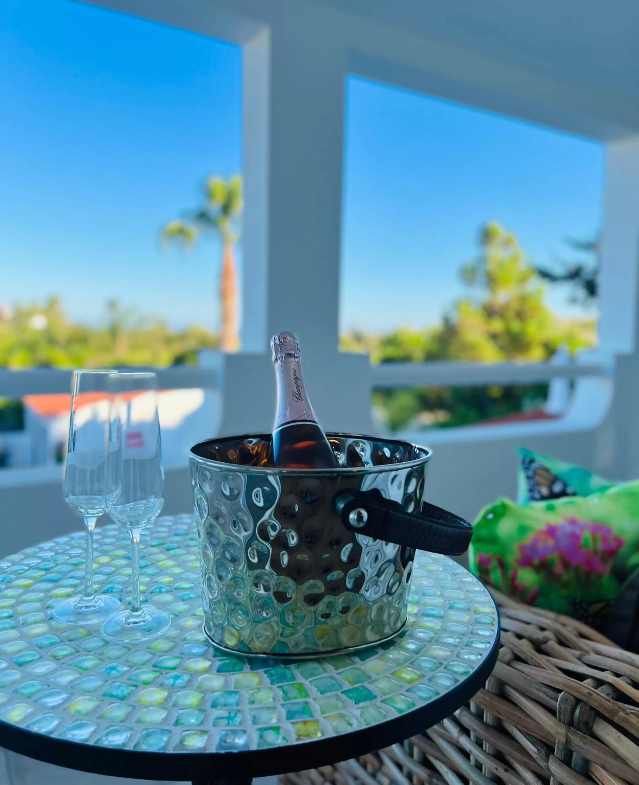 Balcony/Terrace in Palm View Guesthouse, adults only