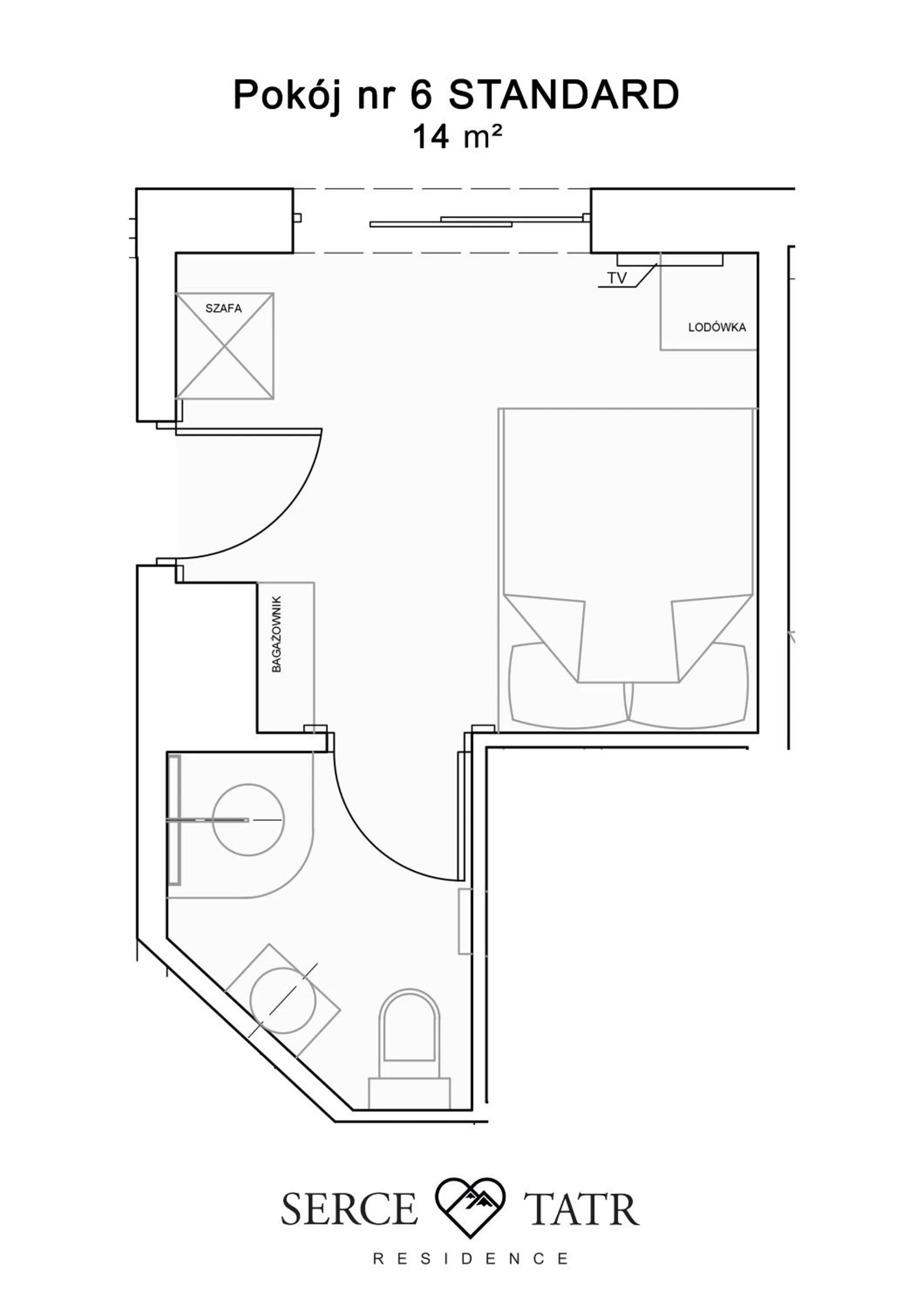 Floor Plan in Serce Tatr Residence Zakopane - blisko Krupówek