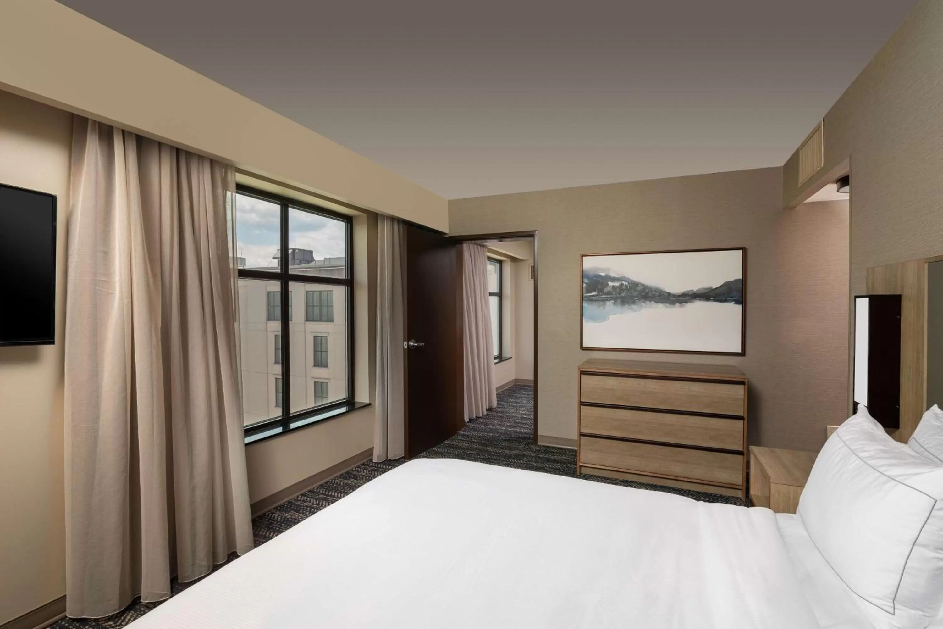 Bed in Hilton Asheville Biltmore Park