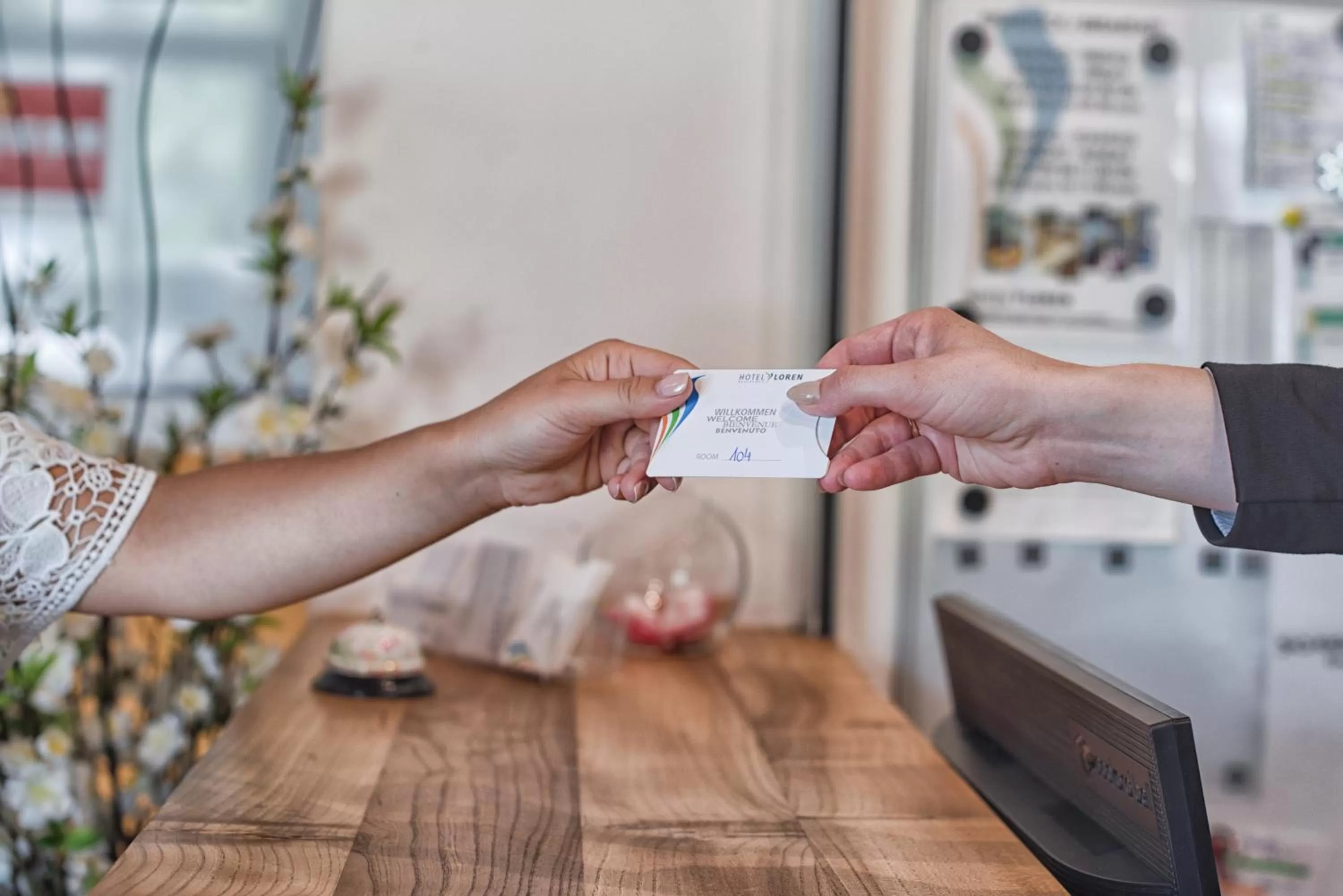 Lobby or reception in Hotel Residence Loren - contact & contactless check-in