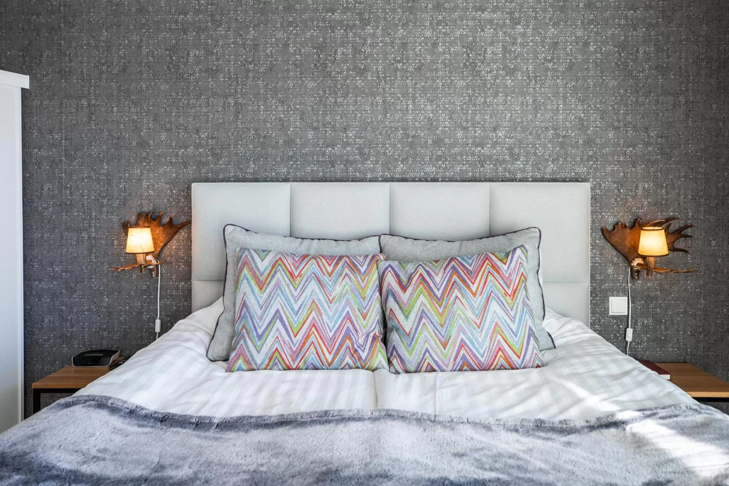 Bedroom, Bed in Santa Claus Holiday Village