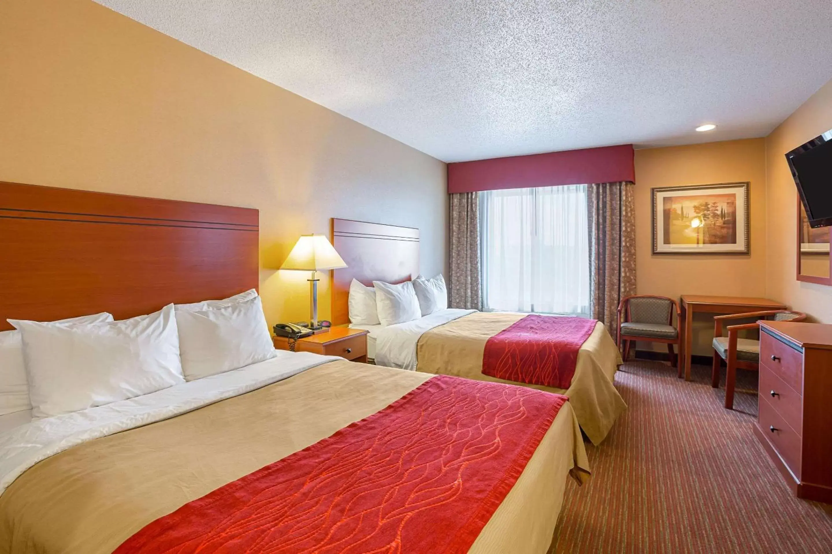 Standard Queen Room with Two Queen Beds - Non-Smoking in Quality Inn York Standard Queen Room with Two Queen Beds - Non-Smoking in Quality Inn York