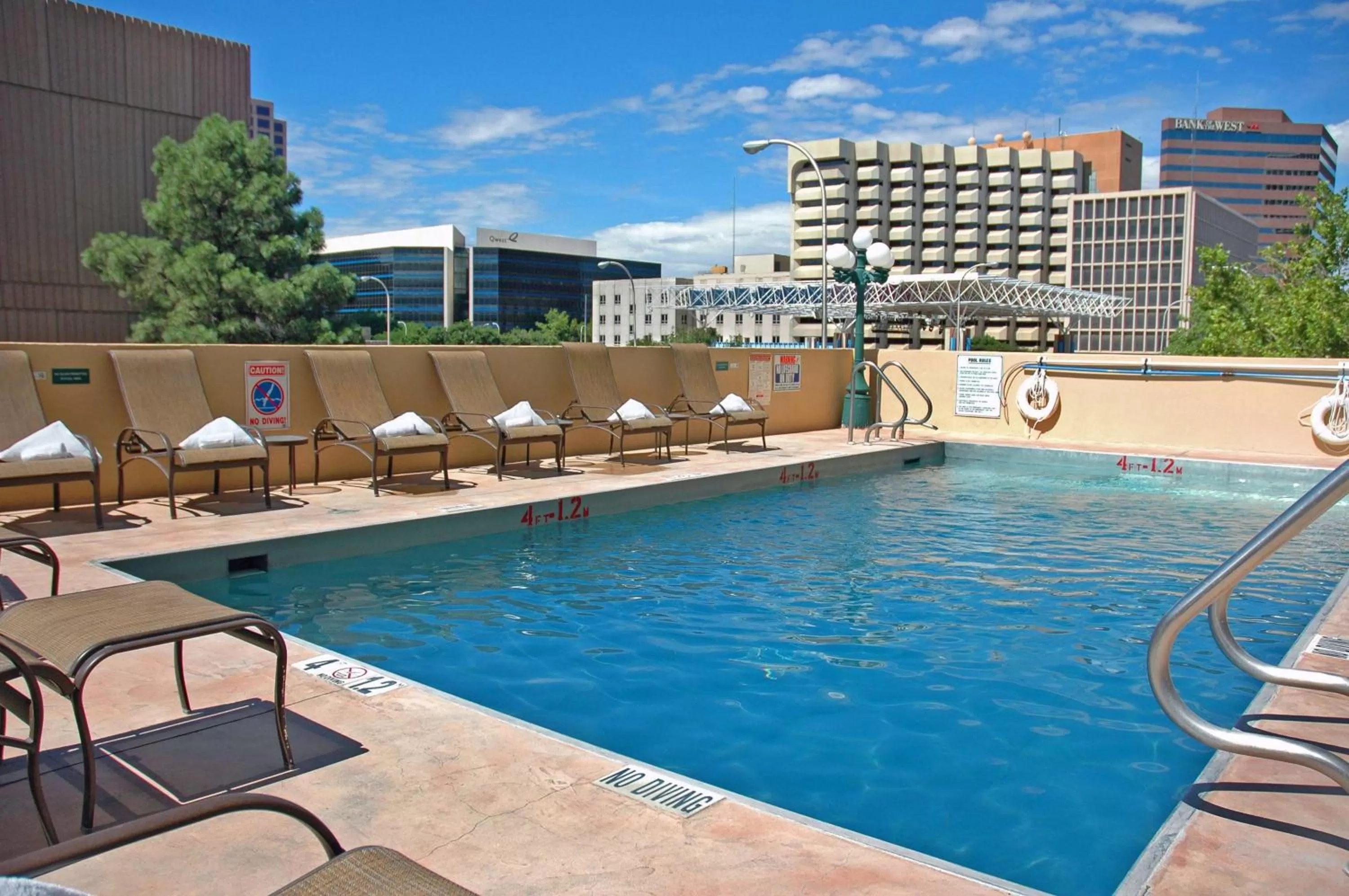 Pool view in DoubleTree by Hilton Hotel Albuquerque