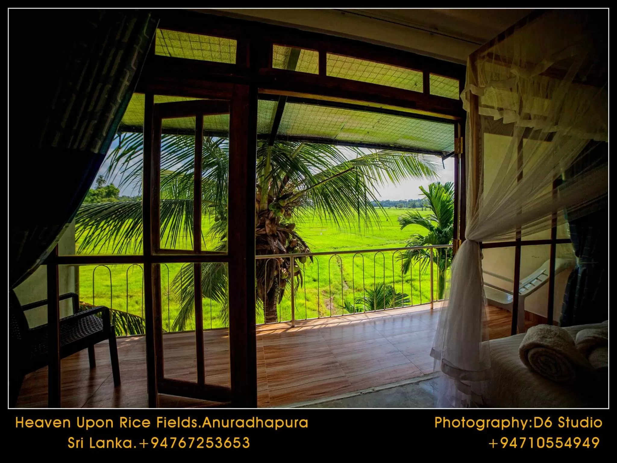 Bedroom in Heaven Upon Rice Fields