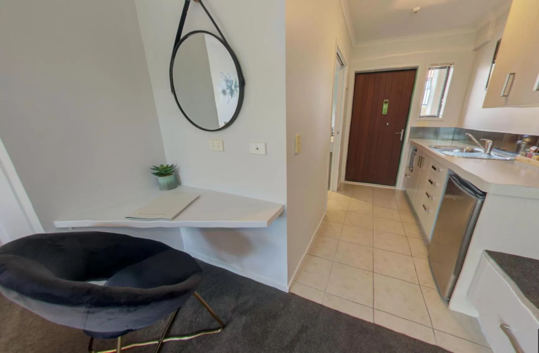 kitchen in Alpine Lake Motel