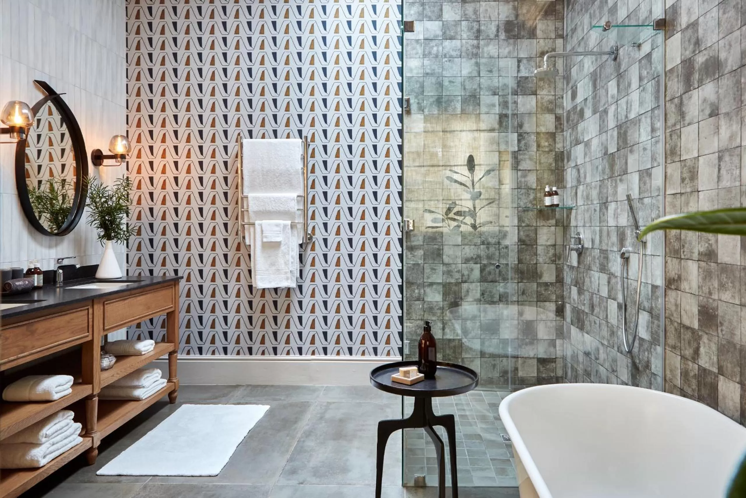 Shower in The Thatch House Boutique Hotel, Hermanus