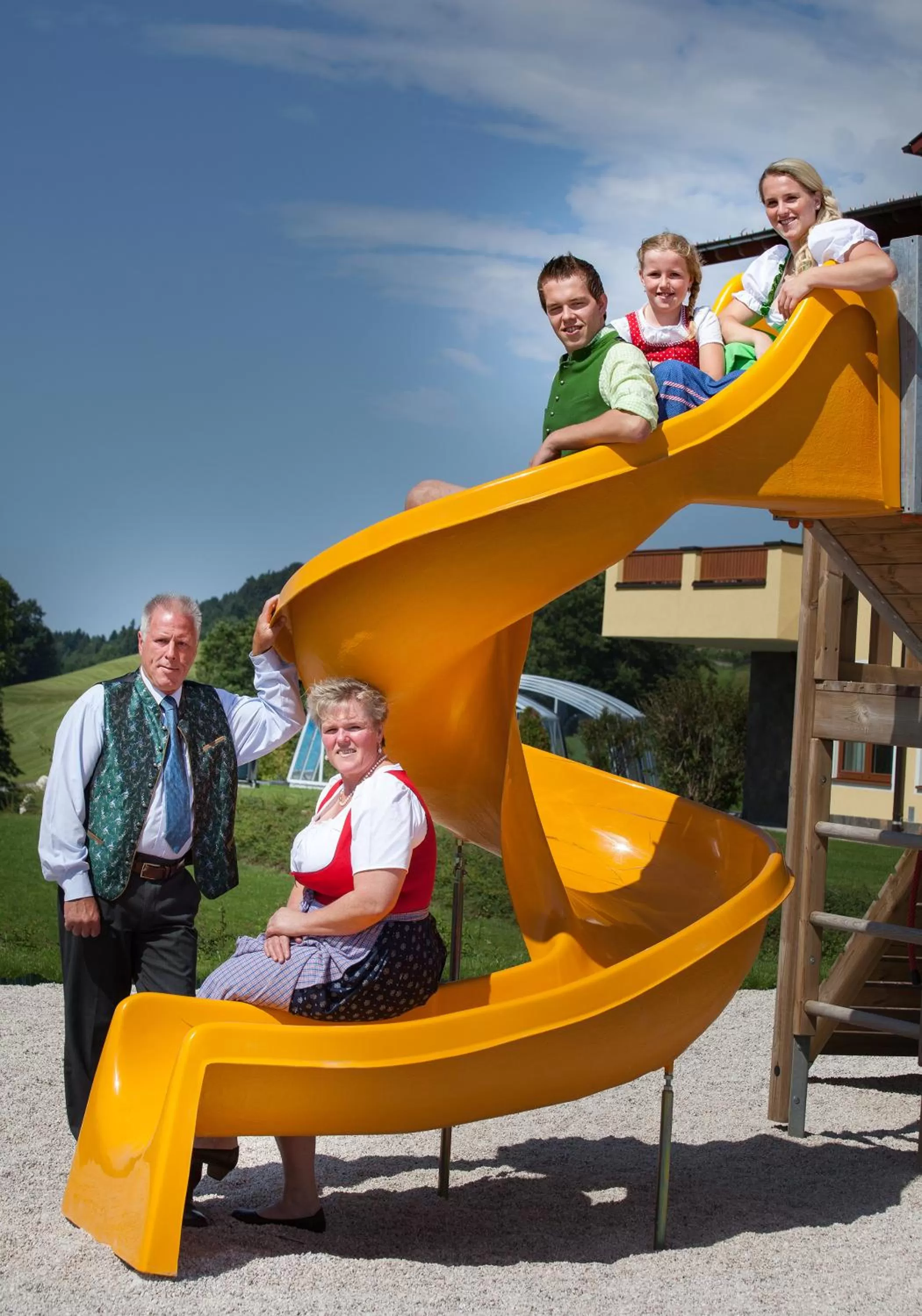 Family in Panorama Hotel Gasthof Leidingerhof