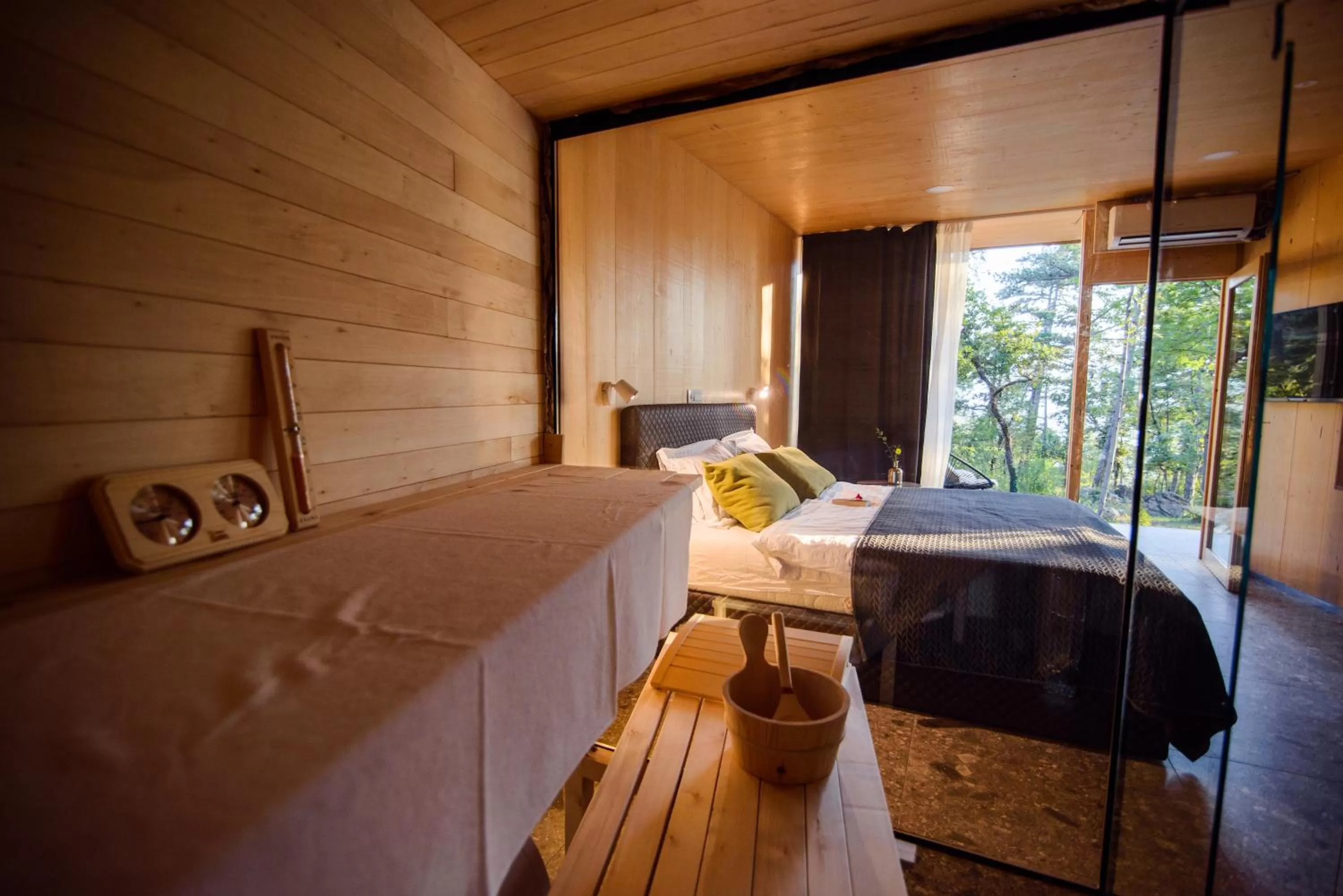 Sauna in Theodosius Forest Village - Glamping in Vipava valley