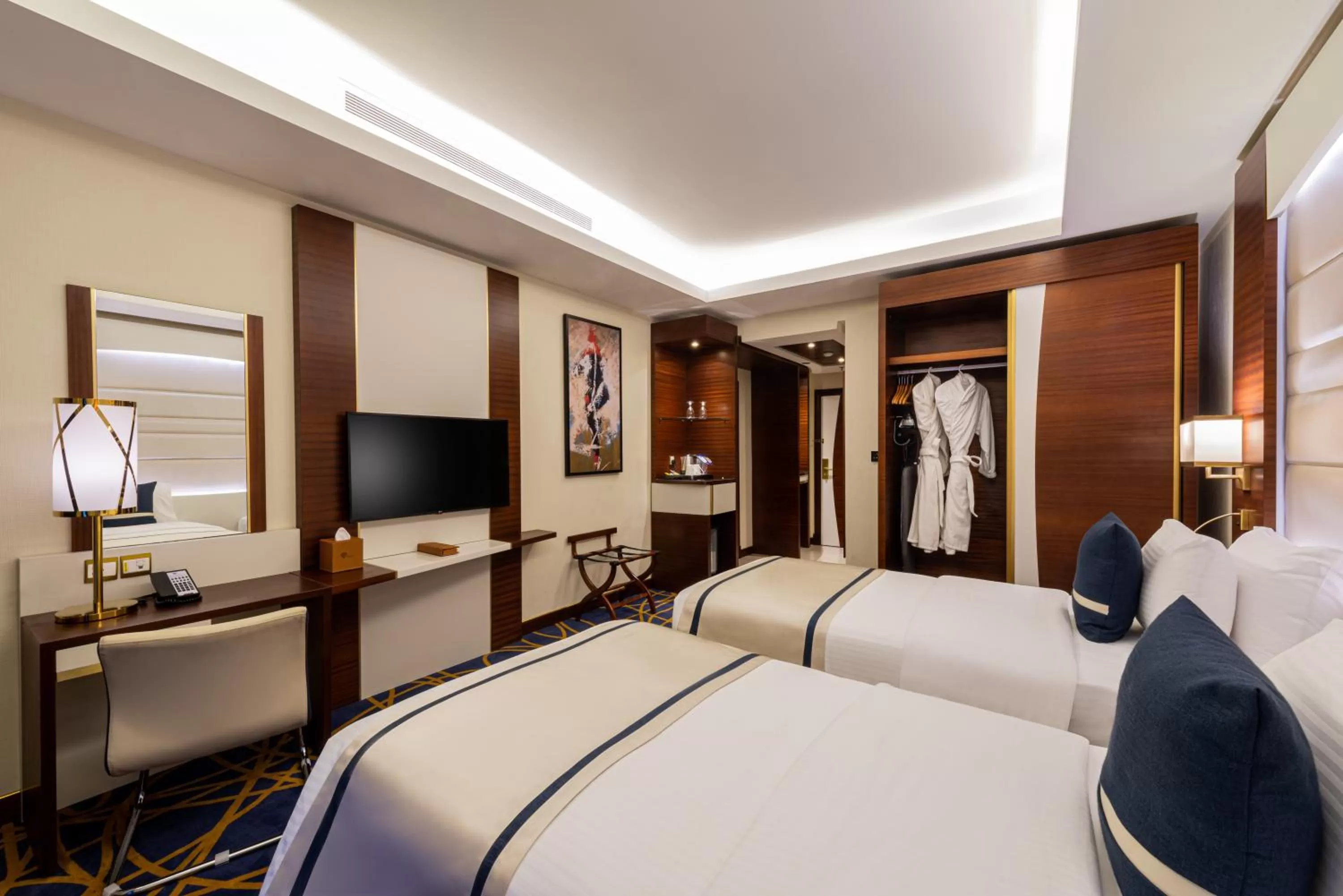 Bed in Blue Diamond Hotel Jeddah