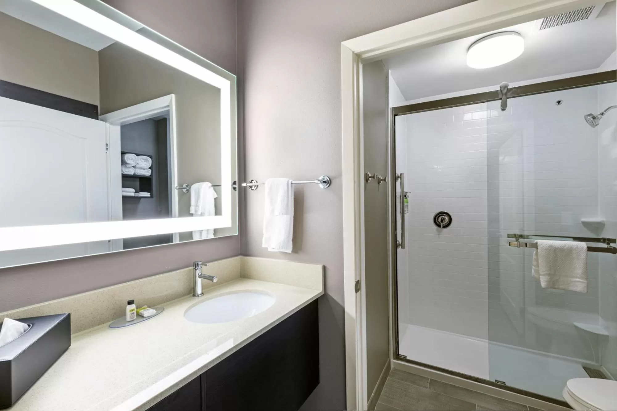 Shower in Staybridge Suites - Houston IAH Airport East by IHG