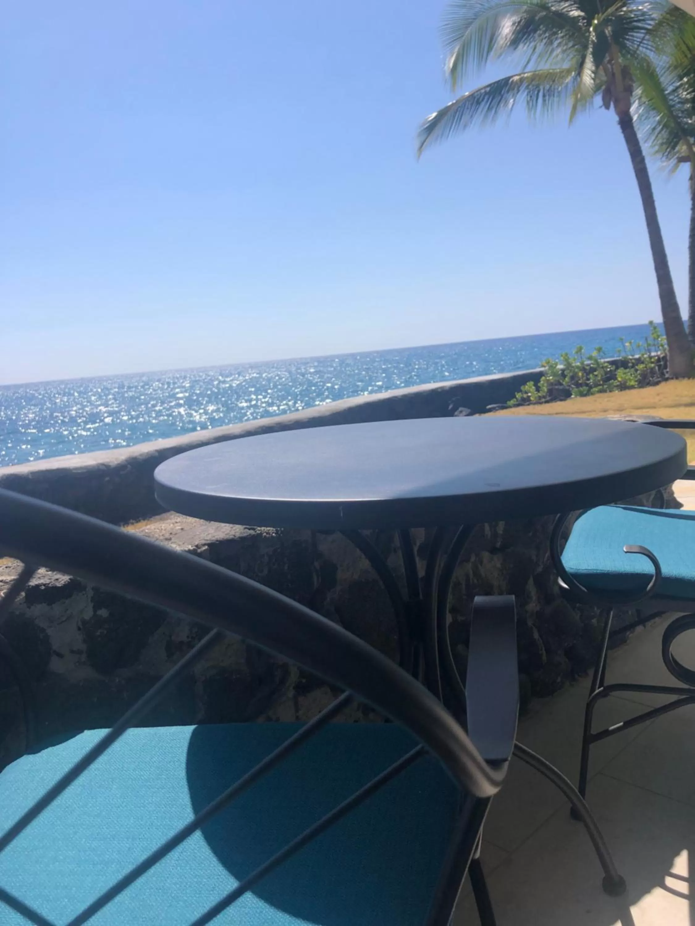 Patio in Kona Tiki Hotel - No Resort Fees