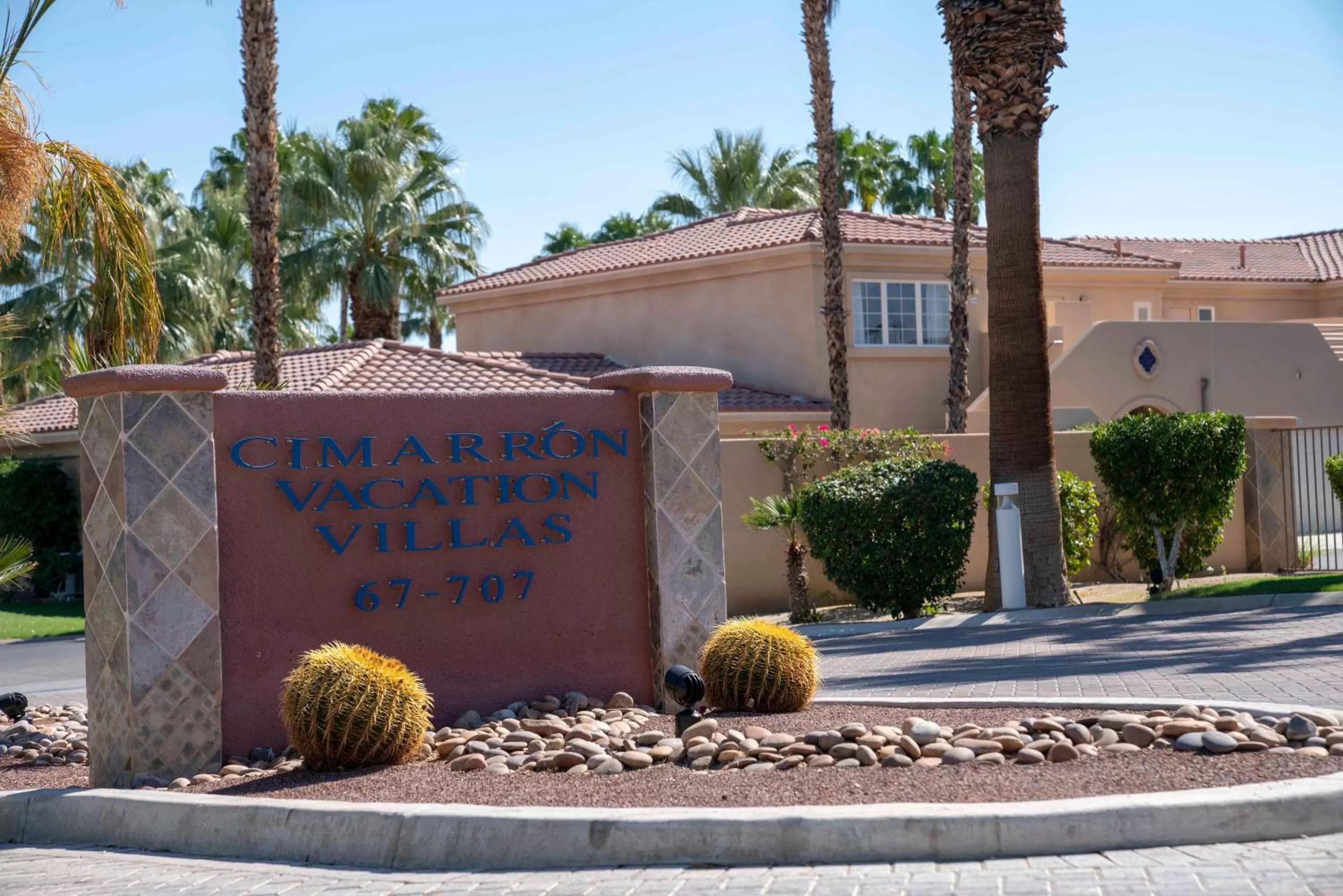 Street view in Raintree's Cimarron Golf Resort Palm Springs