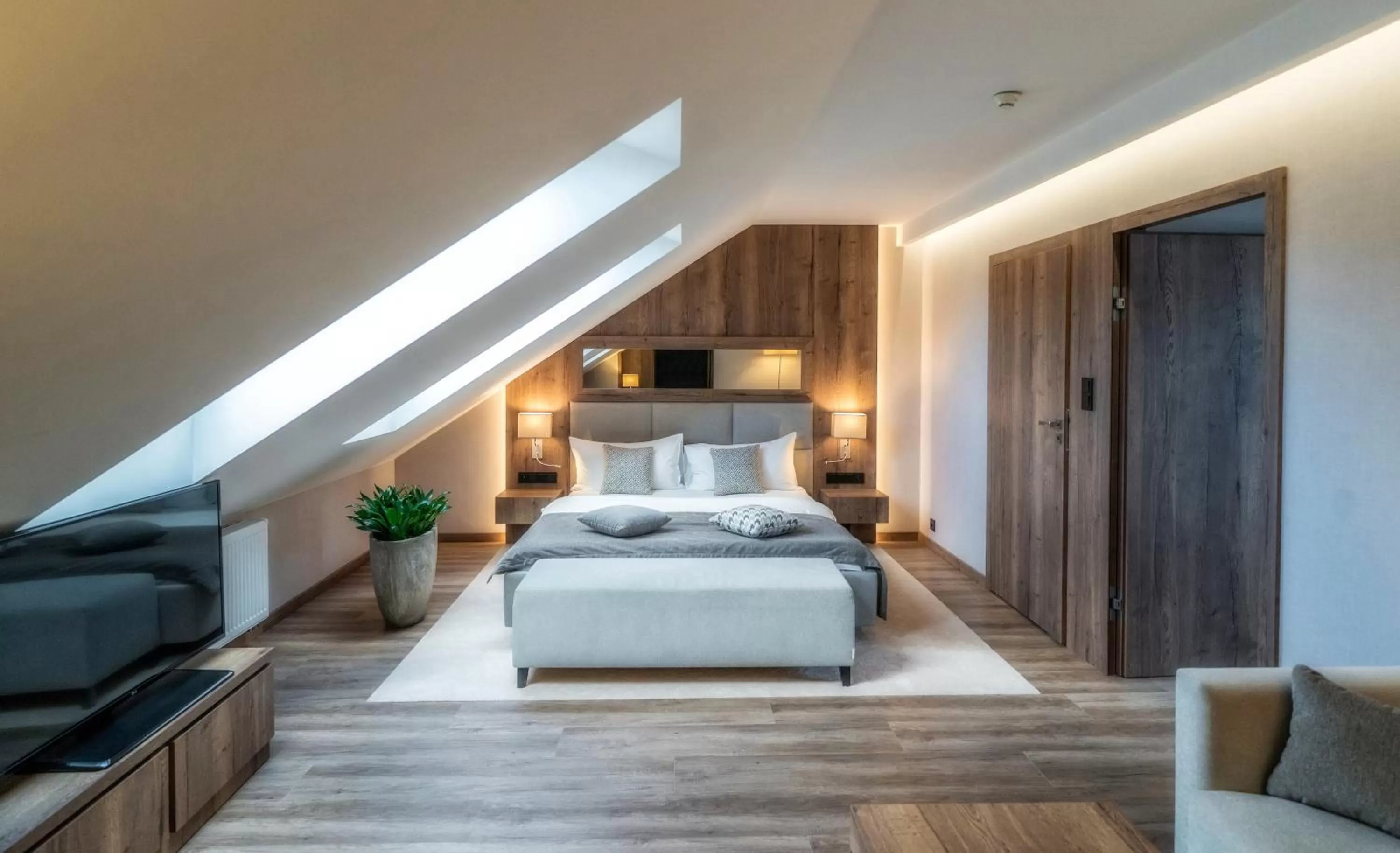 Bed in Hotel META Resort & Vine SPA