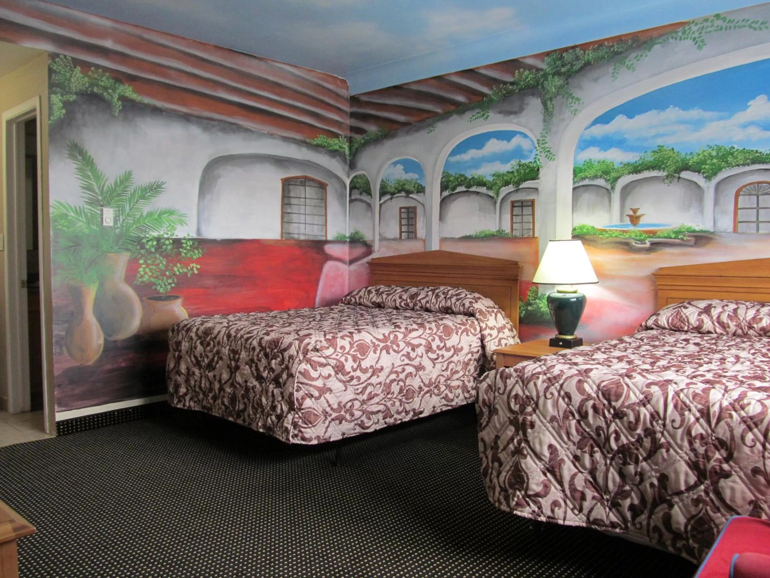 Photo of the whole room, Bed in Knights Inn London Ontario