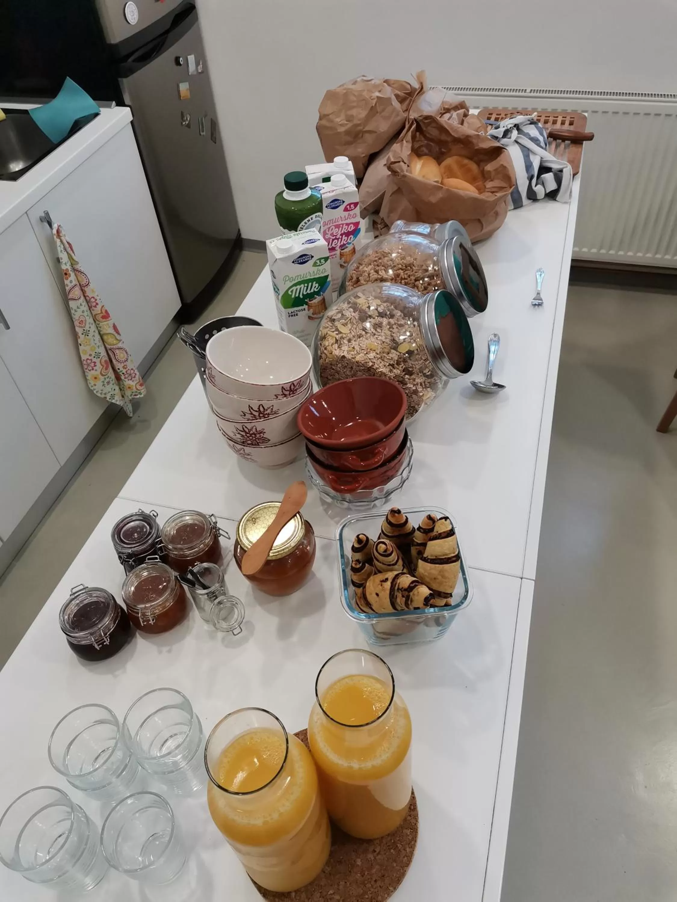 Breakfast in BikeSki family hotel, b&b, apartaments, rooms