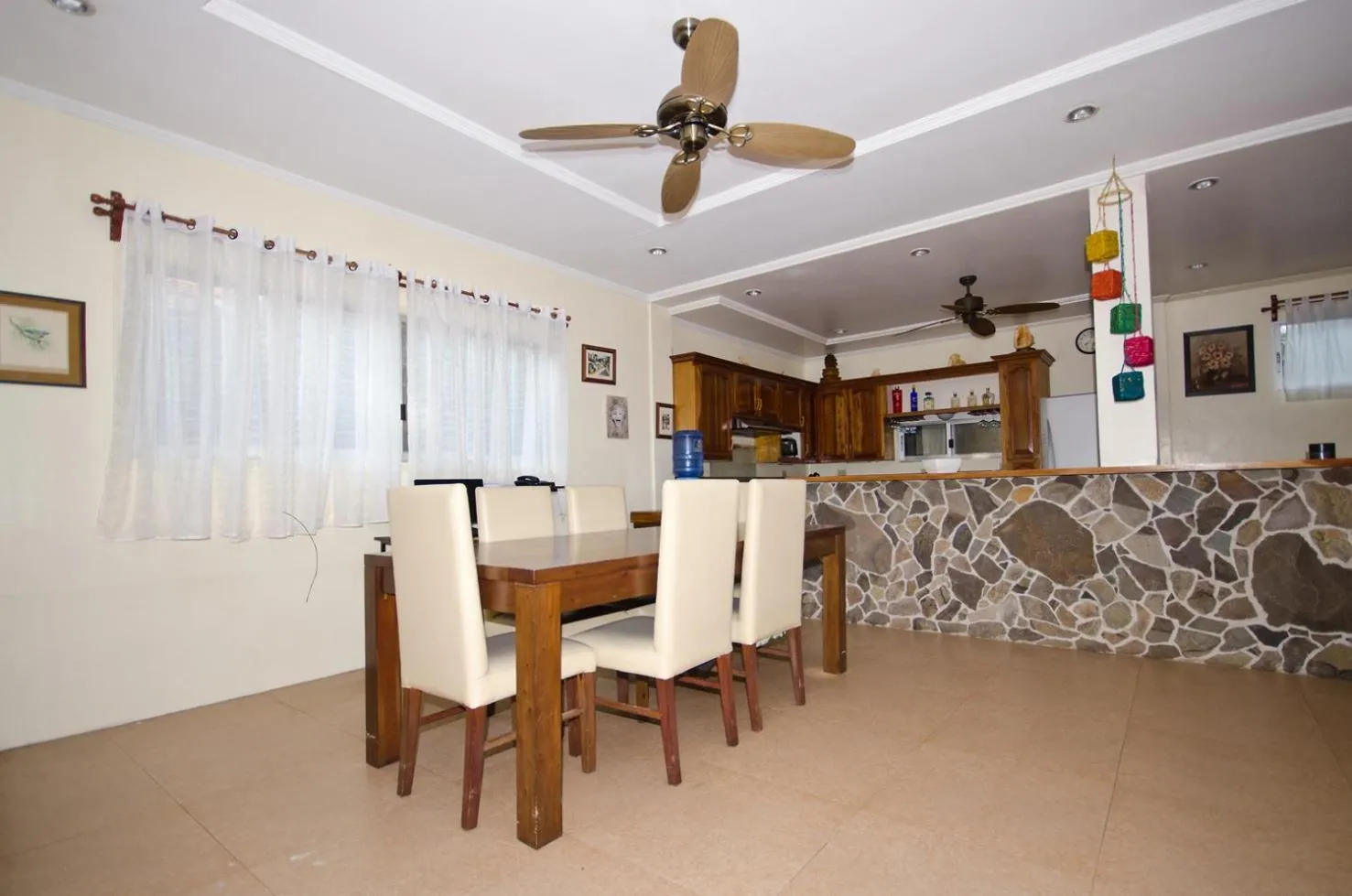Dining area in Mike's Dauin Dive Resort