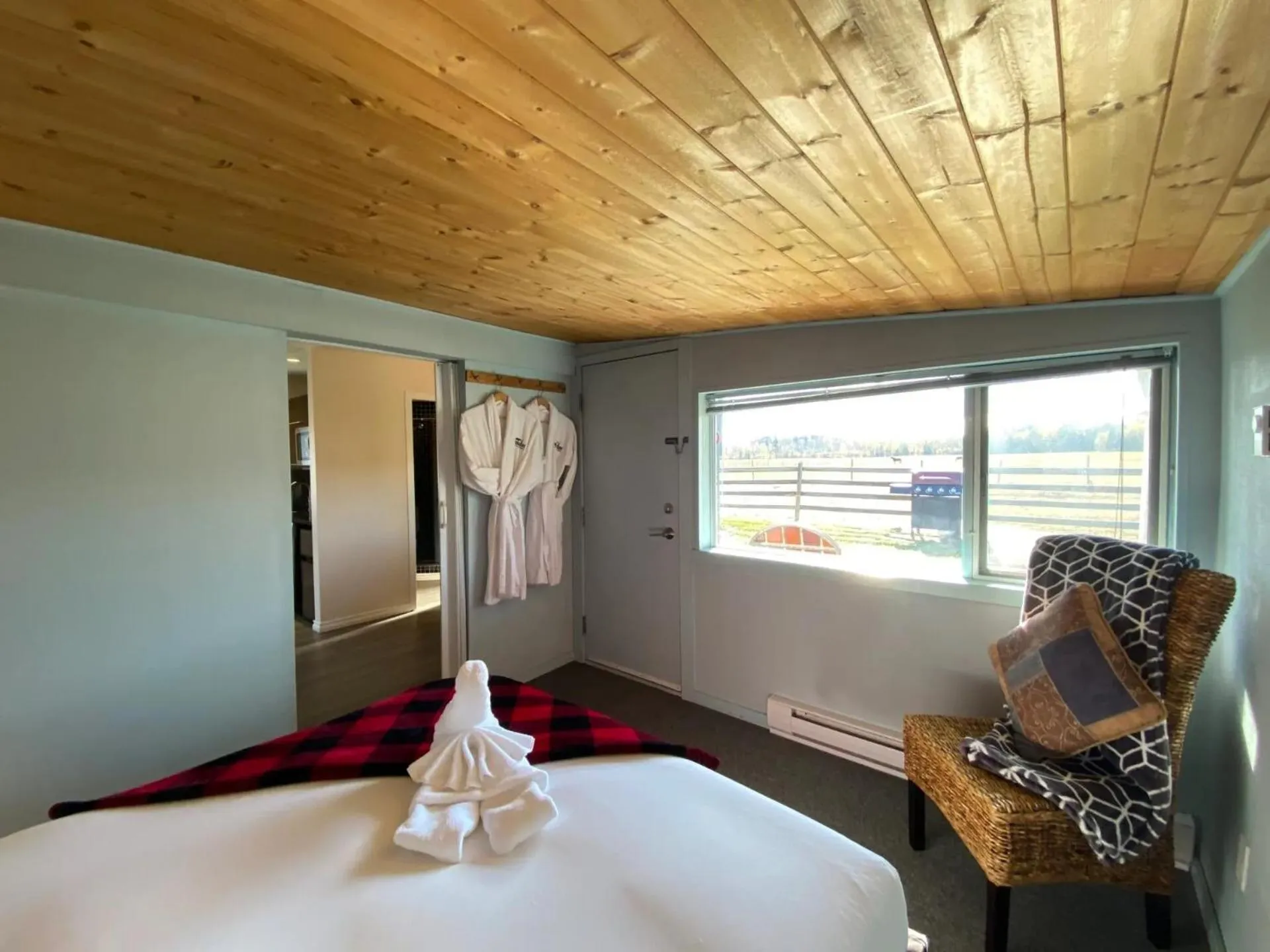 Bed in Woodhouse Cottages And Ranch