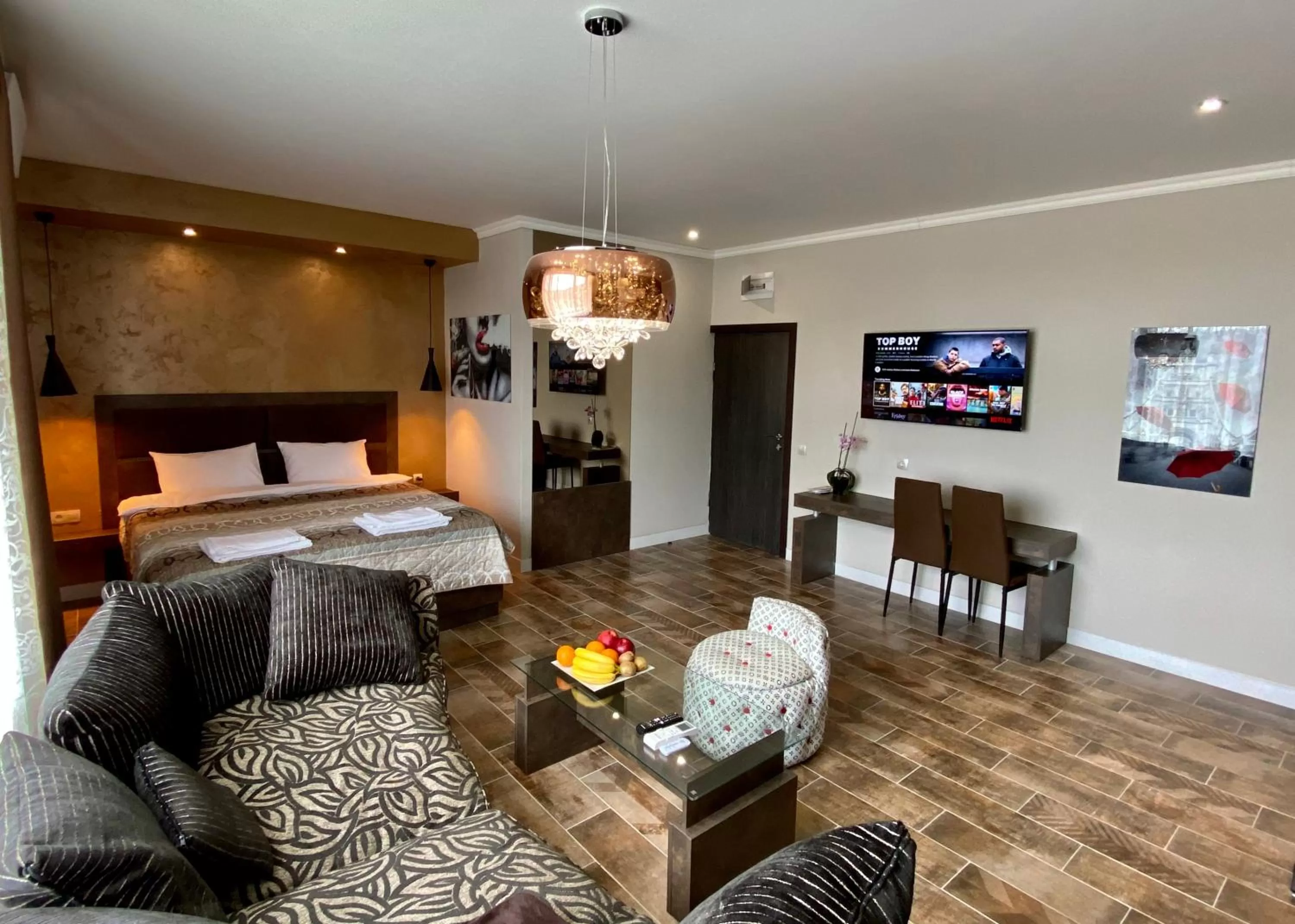 Bed in Luxury Apartments Ivon