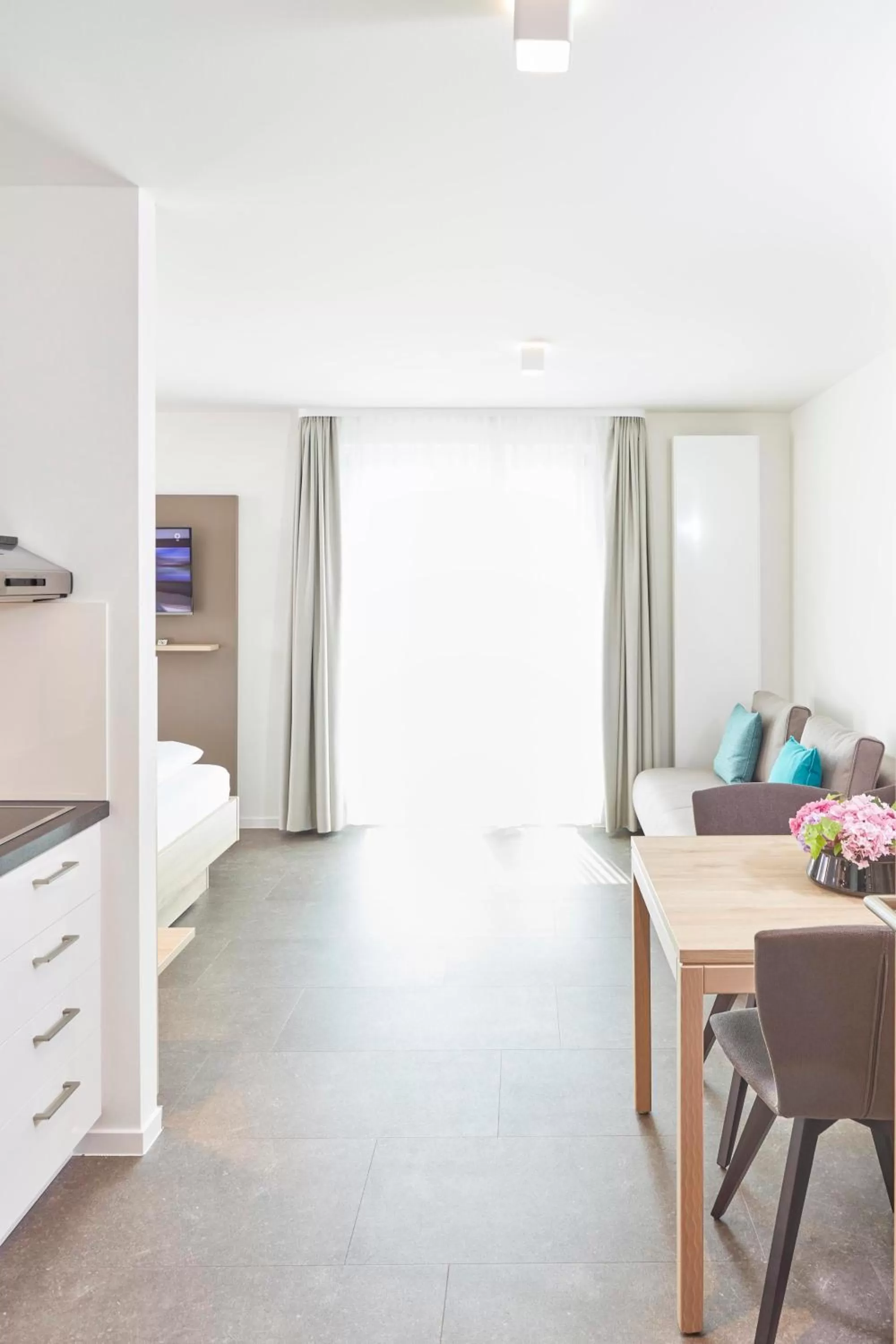 Living room, Bed in Gästehaus Bauer - Schlafen auf dem Weingut