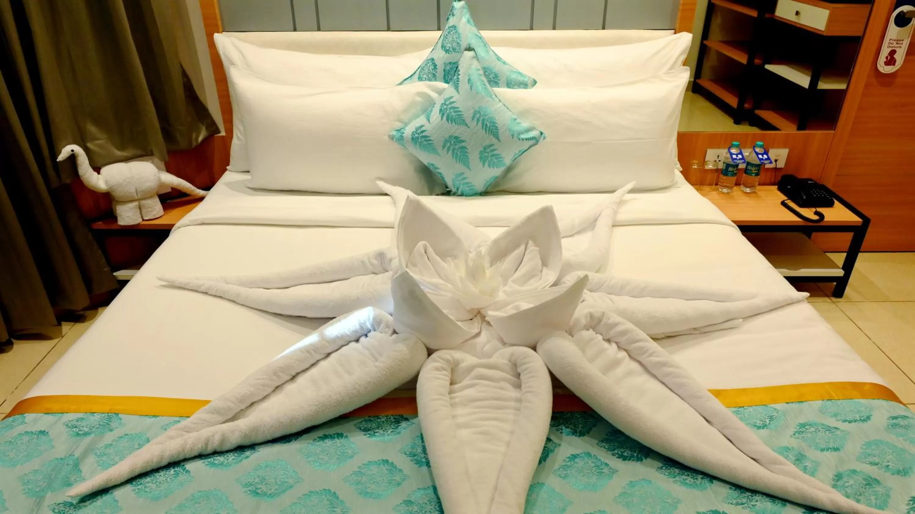 Bed in Hotel Sri Krishna Residency