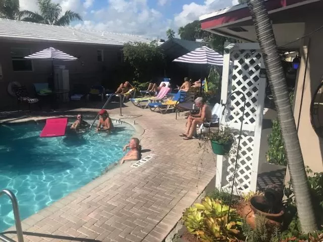 Patio in INN LEATHER GUEST HOUSE-GAY MALE ONLY