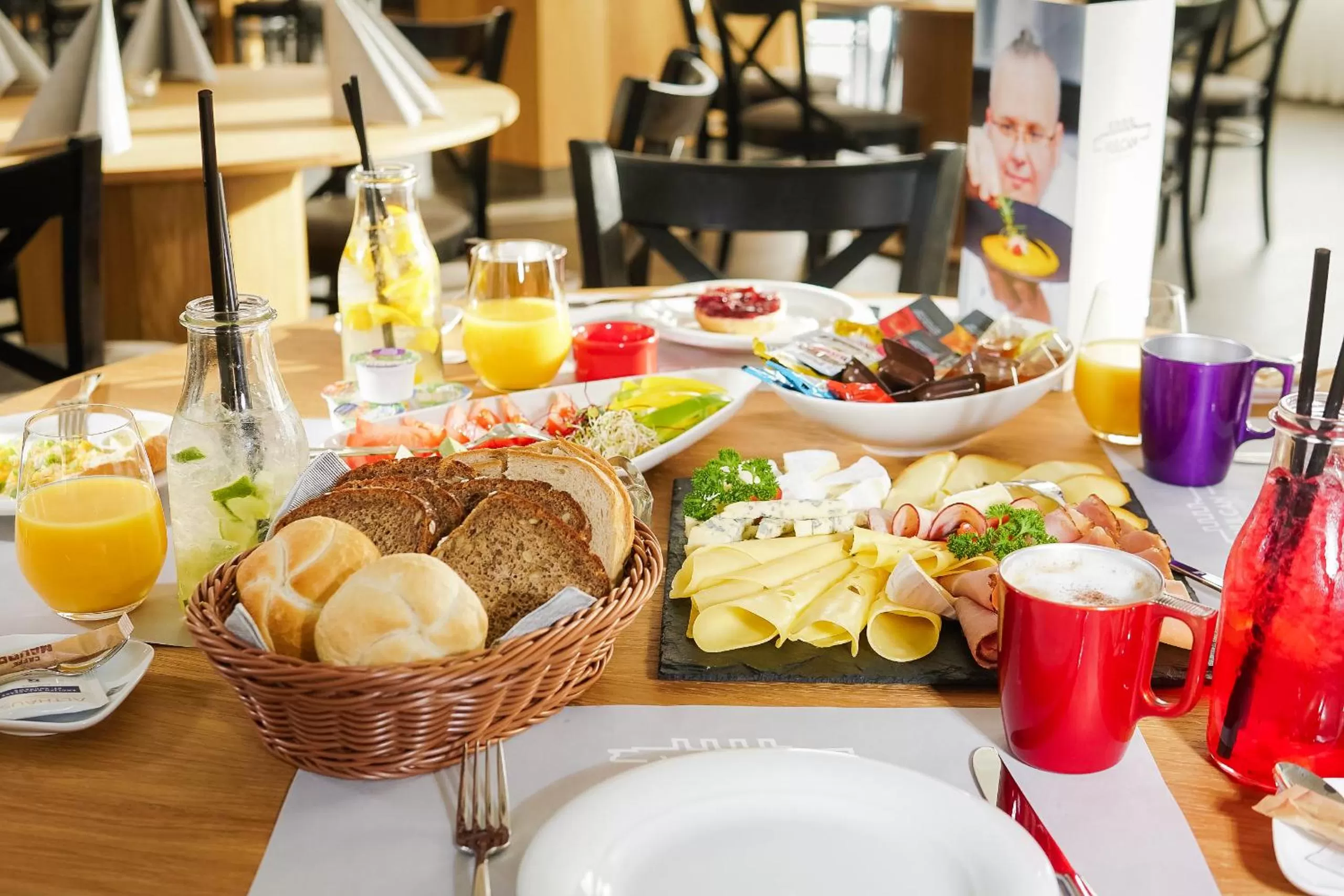 Buffet breakfast in Vulcan Hotel