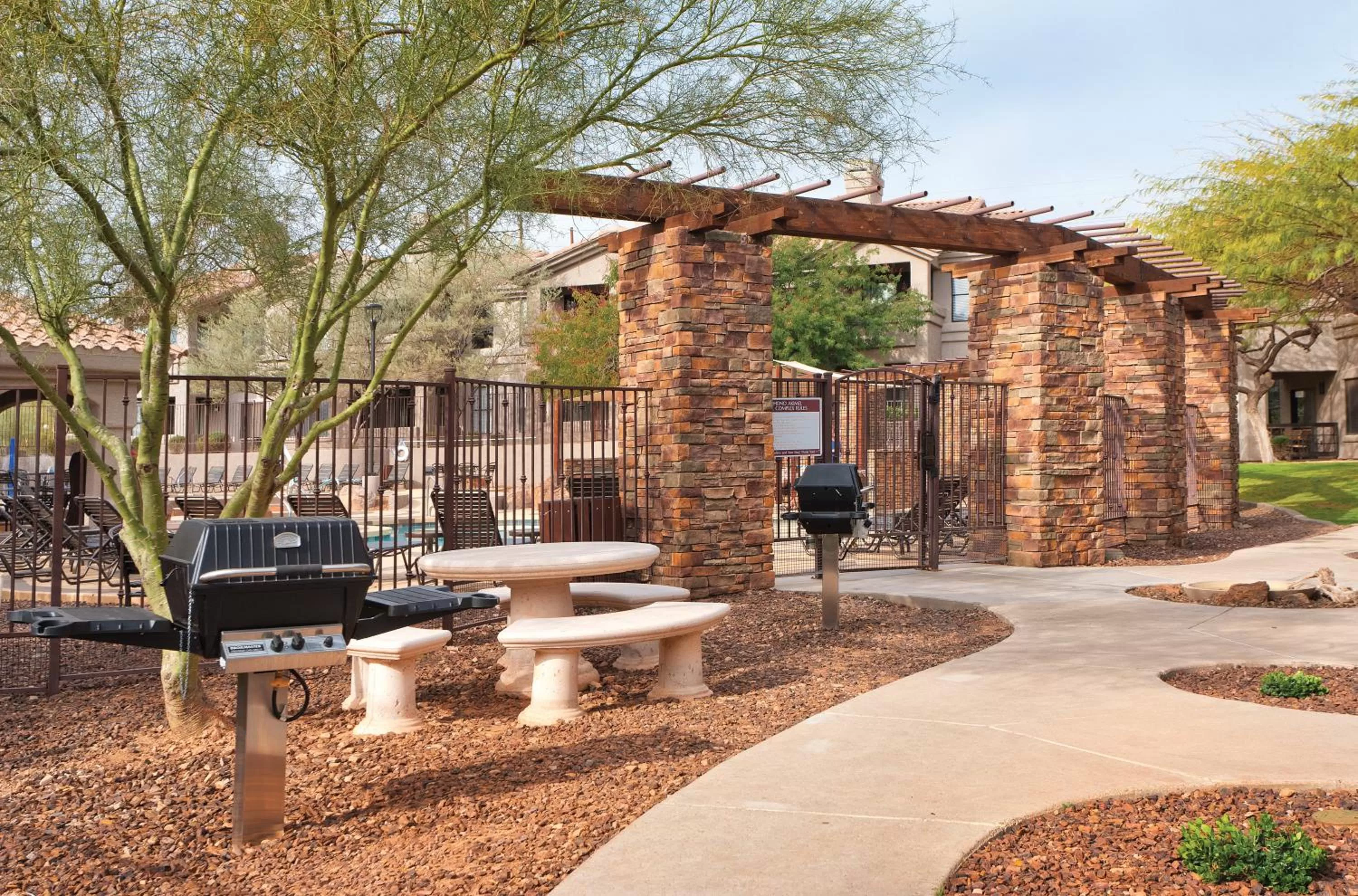 Decorative detail in Raintree at Phoenix South Mountain Preserve